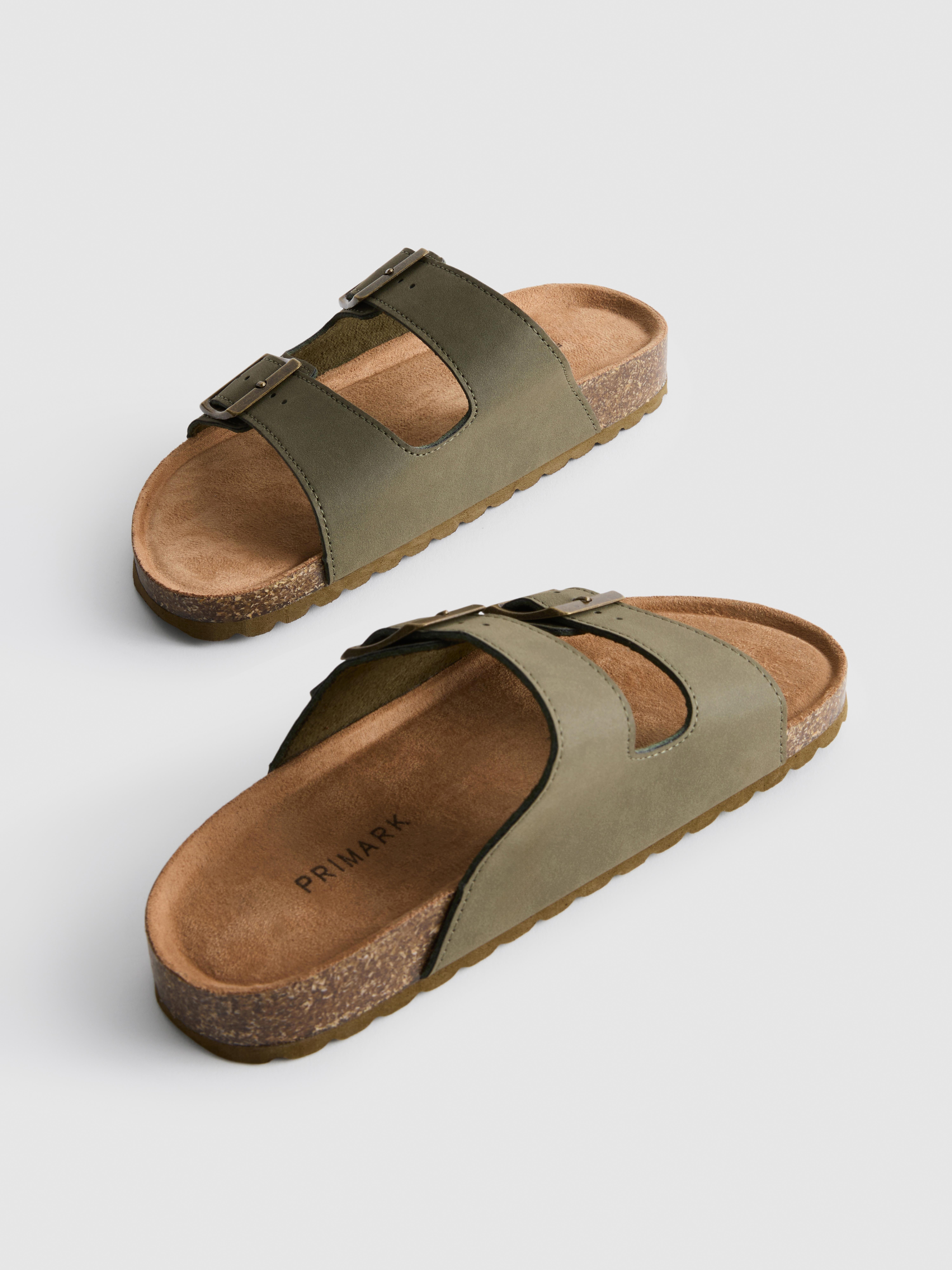 Double-Buckle Strap Sandals