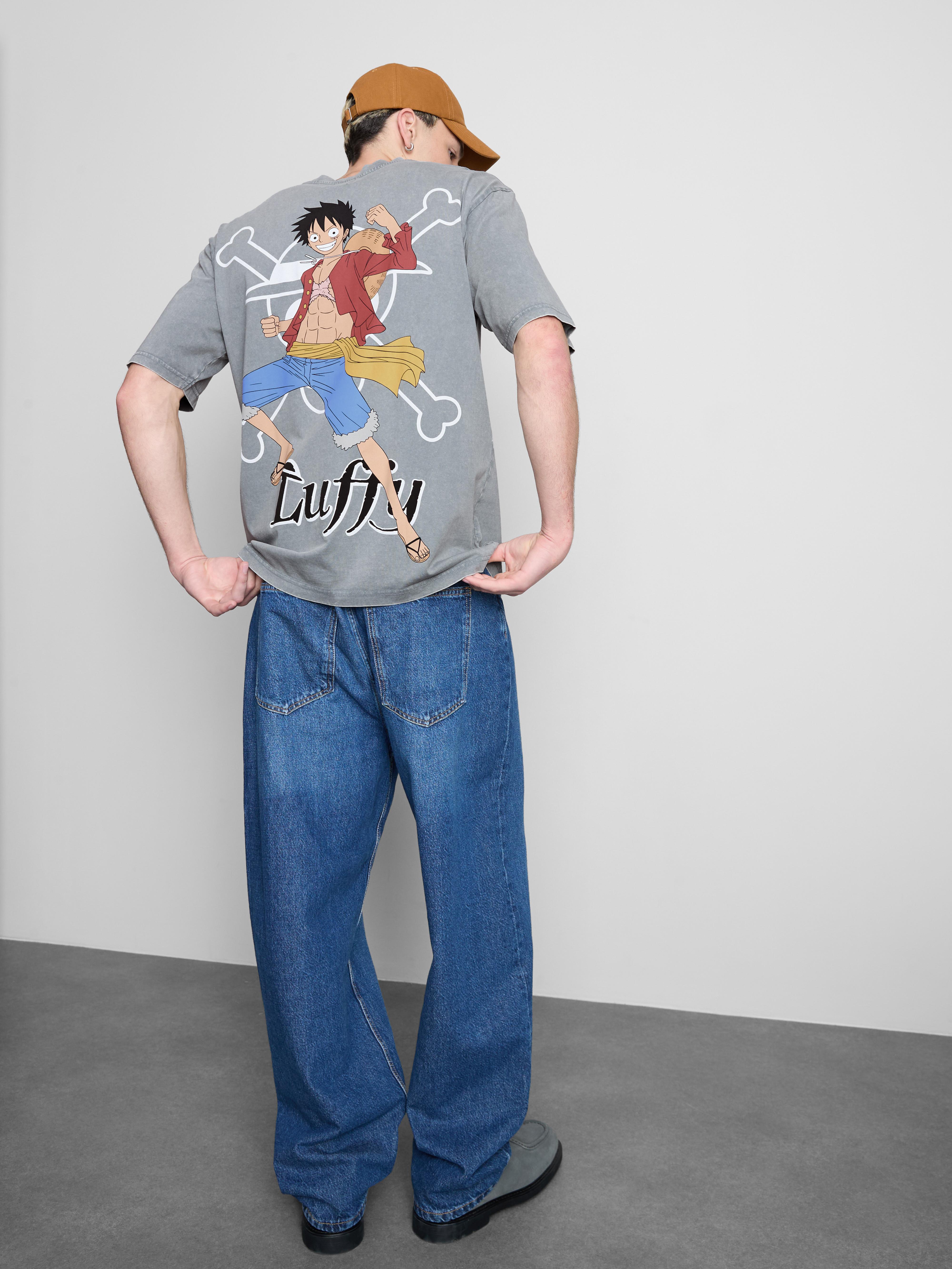 One Piece Luffy Washed T-Shirt