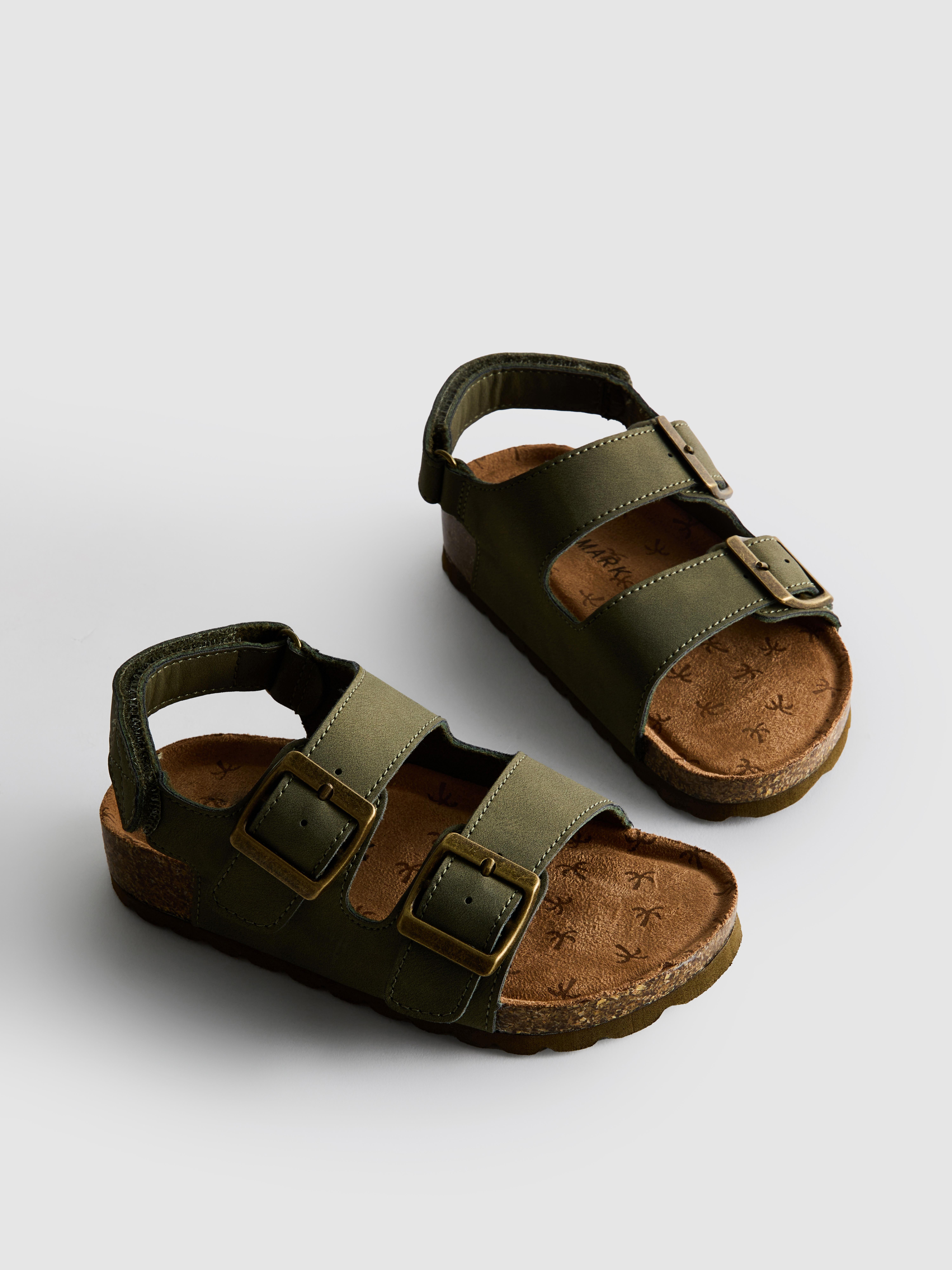 Double Buckle Strap Sandals