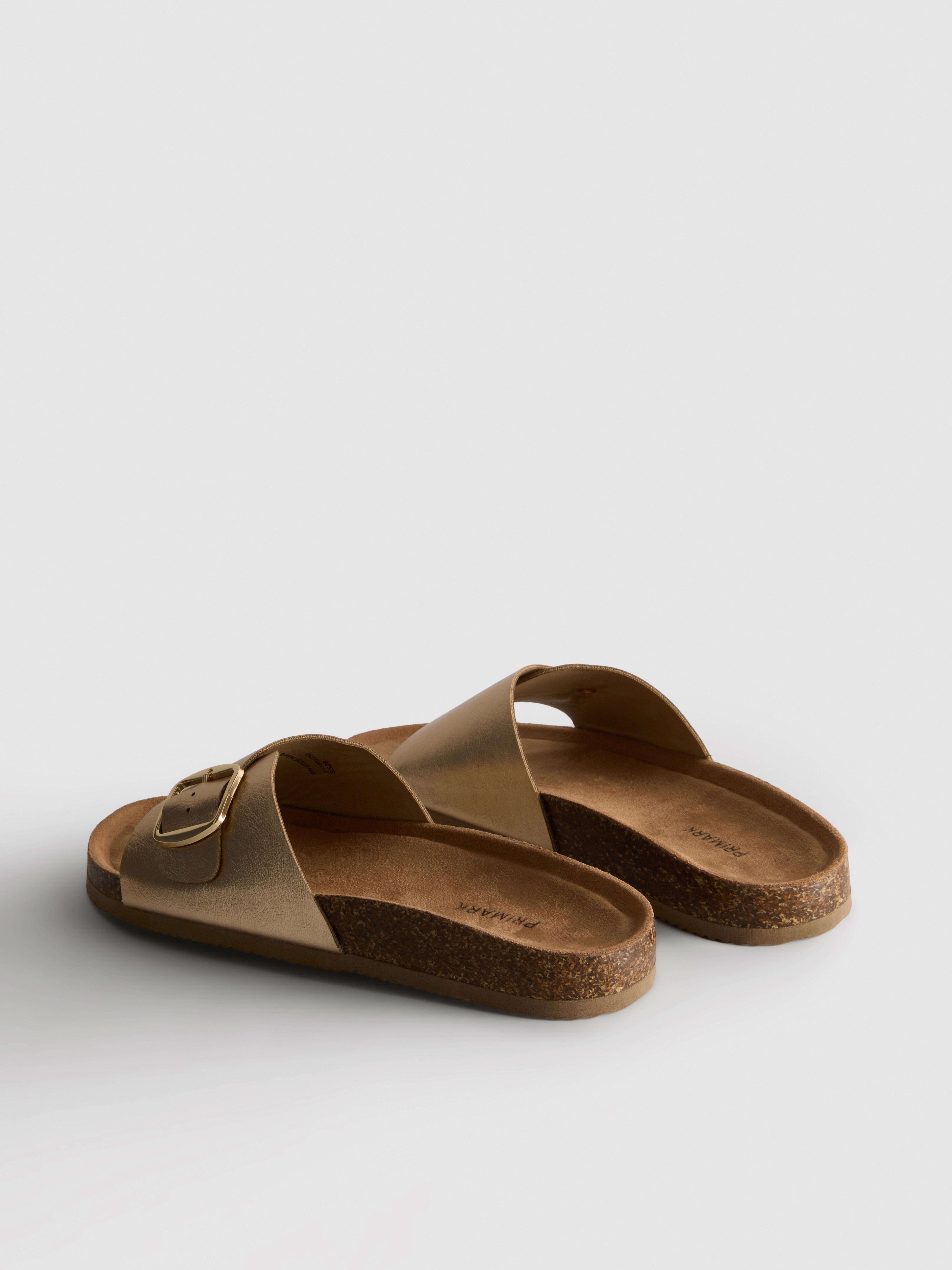 Buckle Strap Mule Sandals