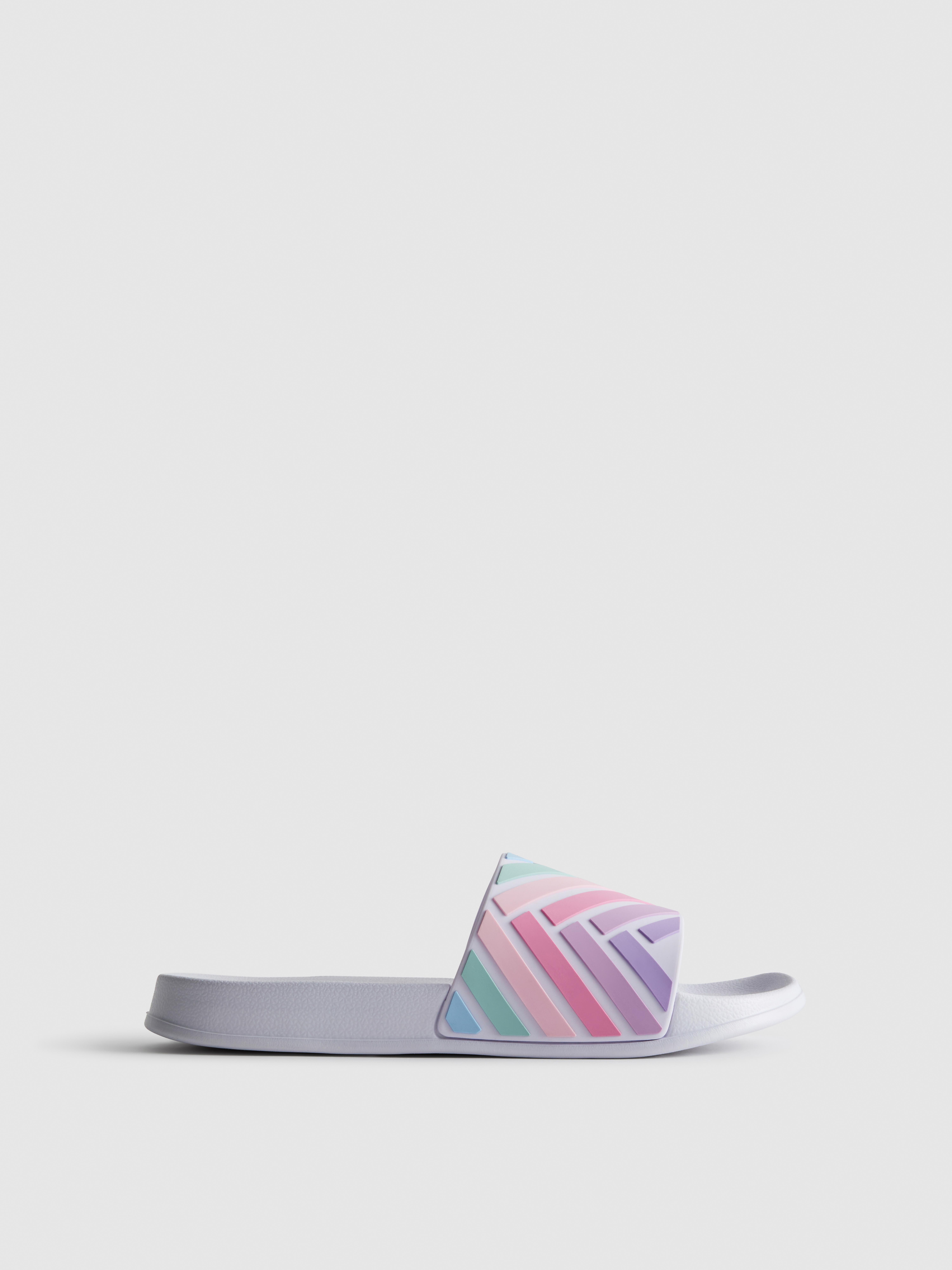 Gestreifte Badesandalen