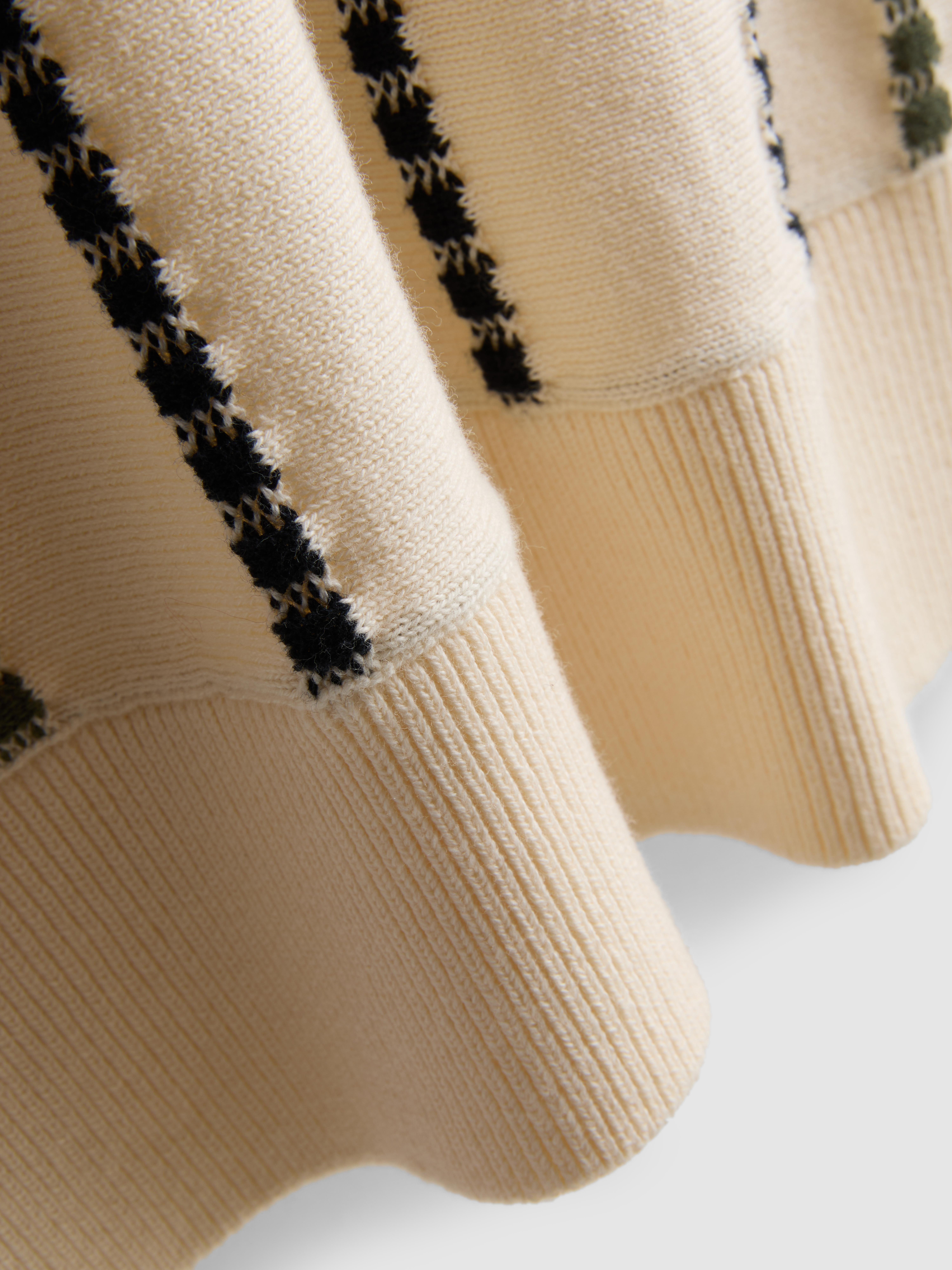 Stripe Knitted Polo Shirt