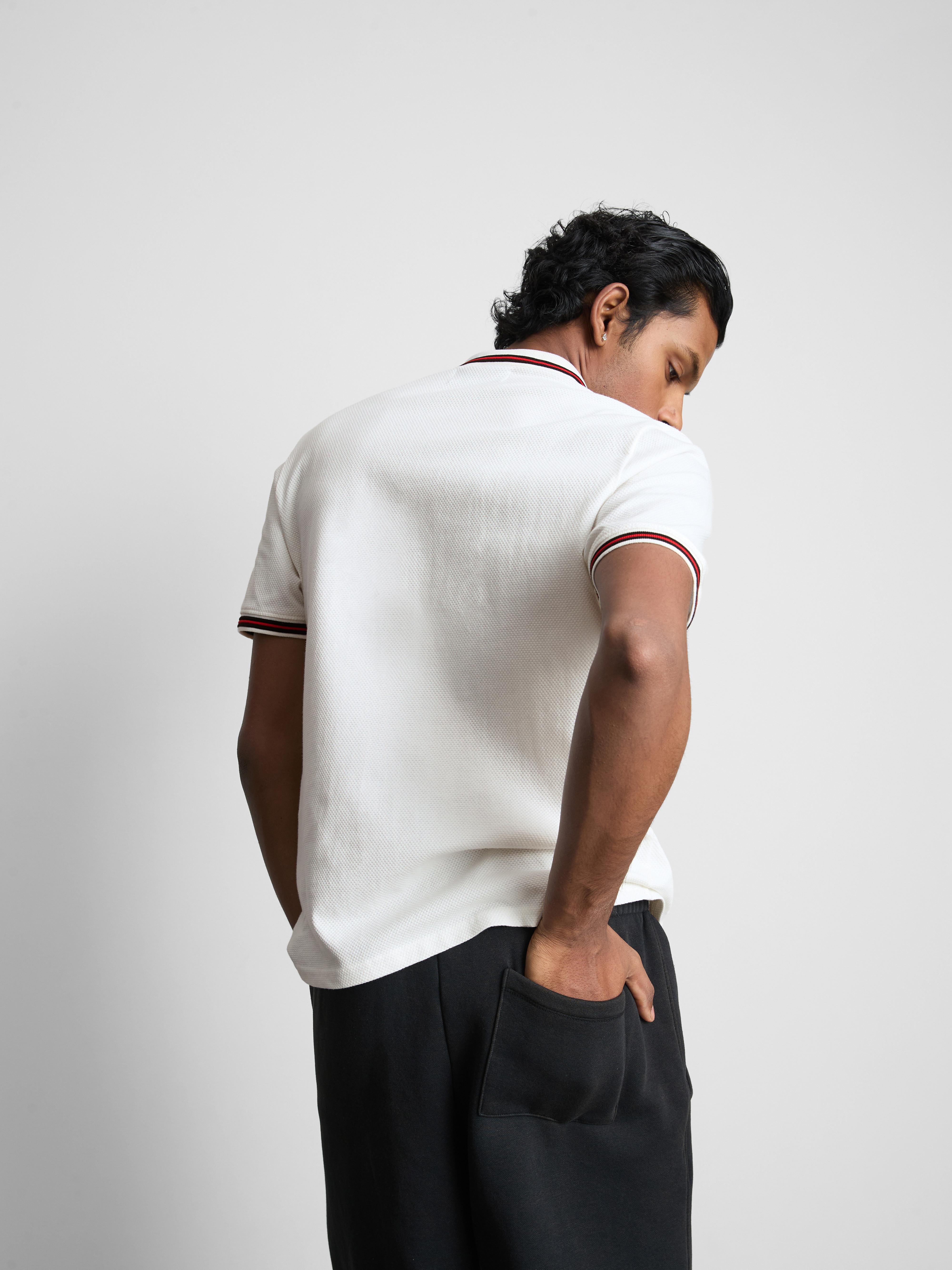 Honeycomb Texture Polo Shirt