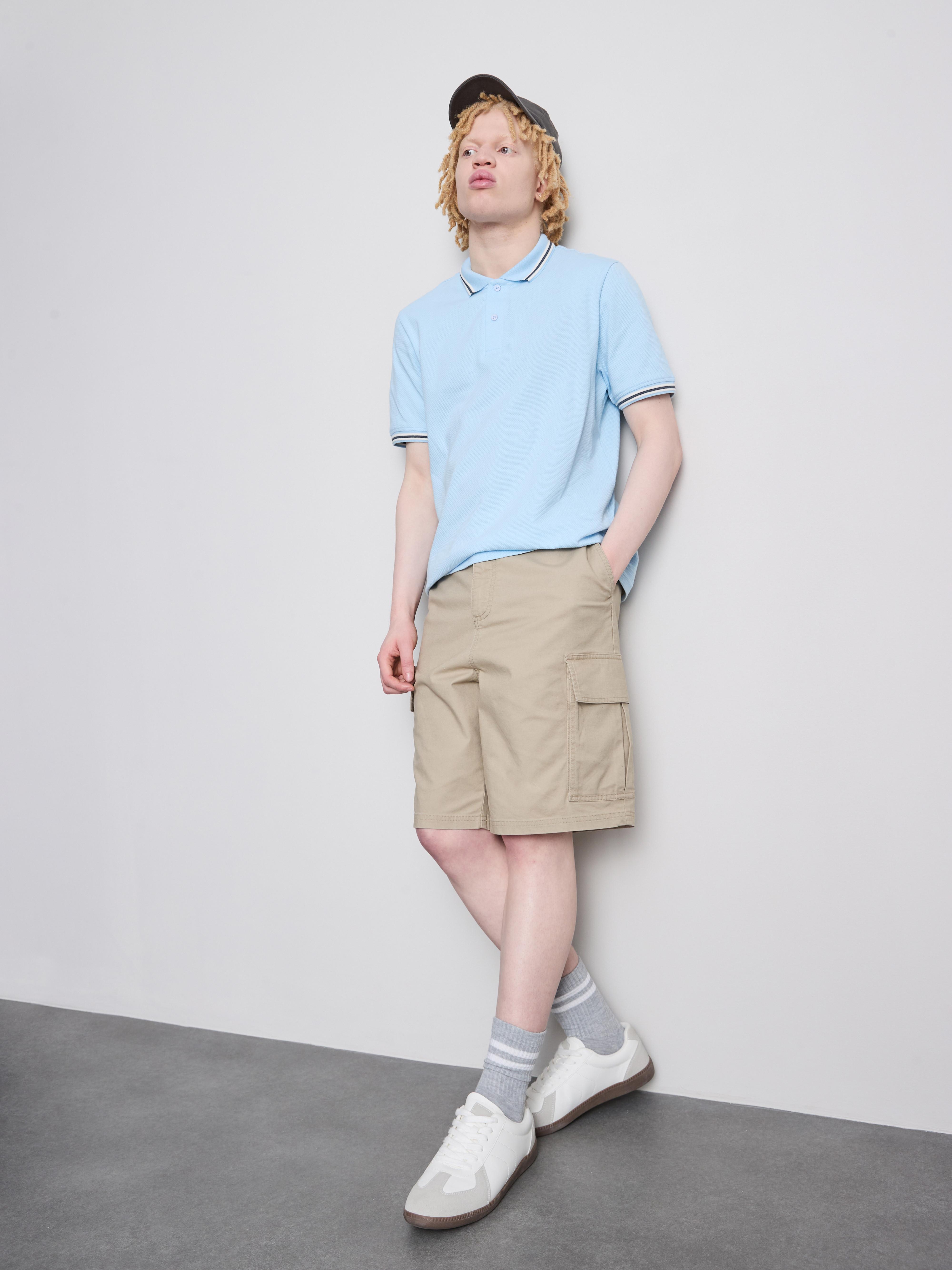 Polo majica s teksturo satja