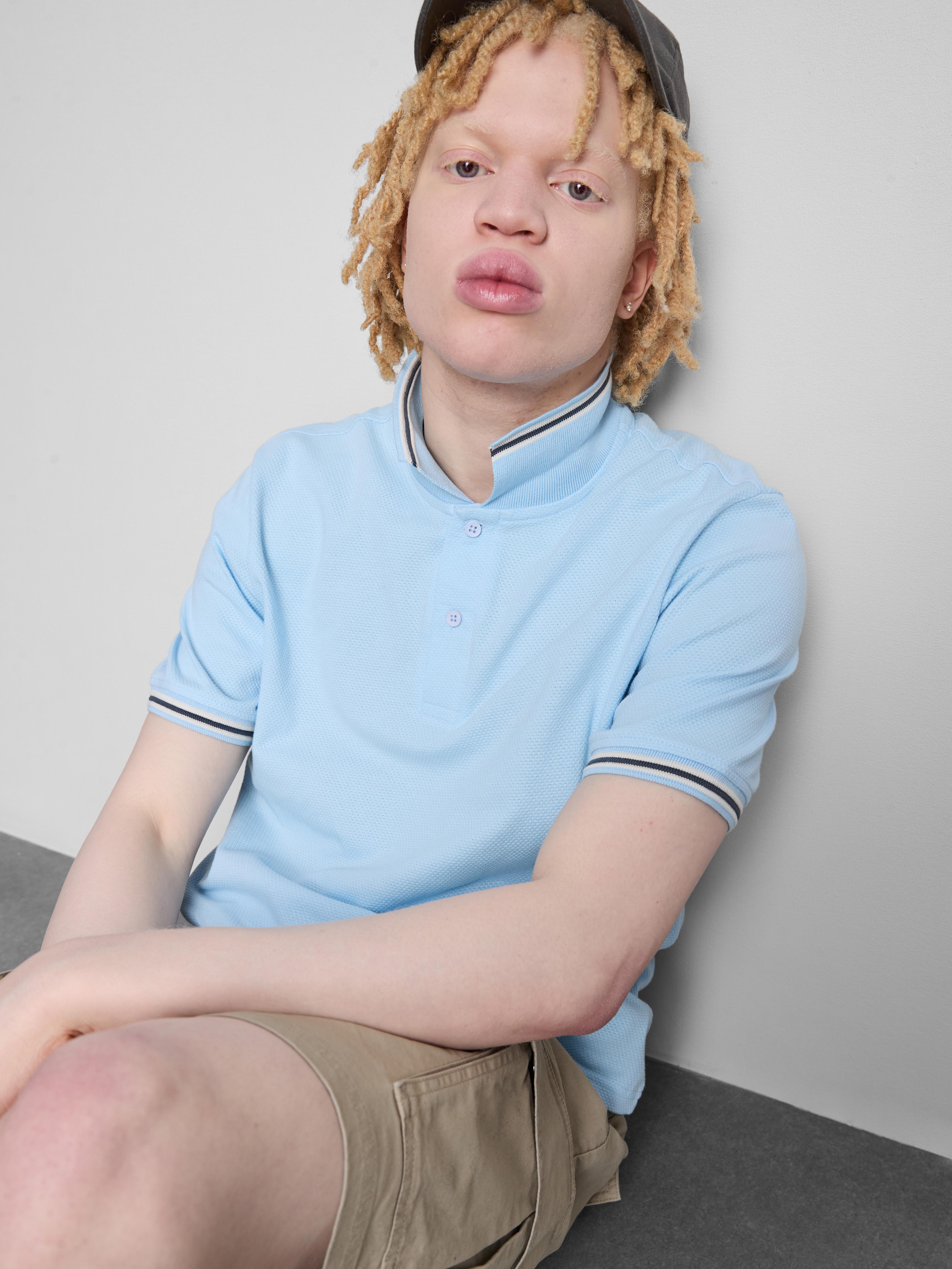 Honeycomb Texture Polo Shirt