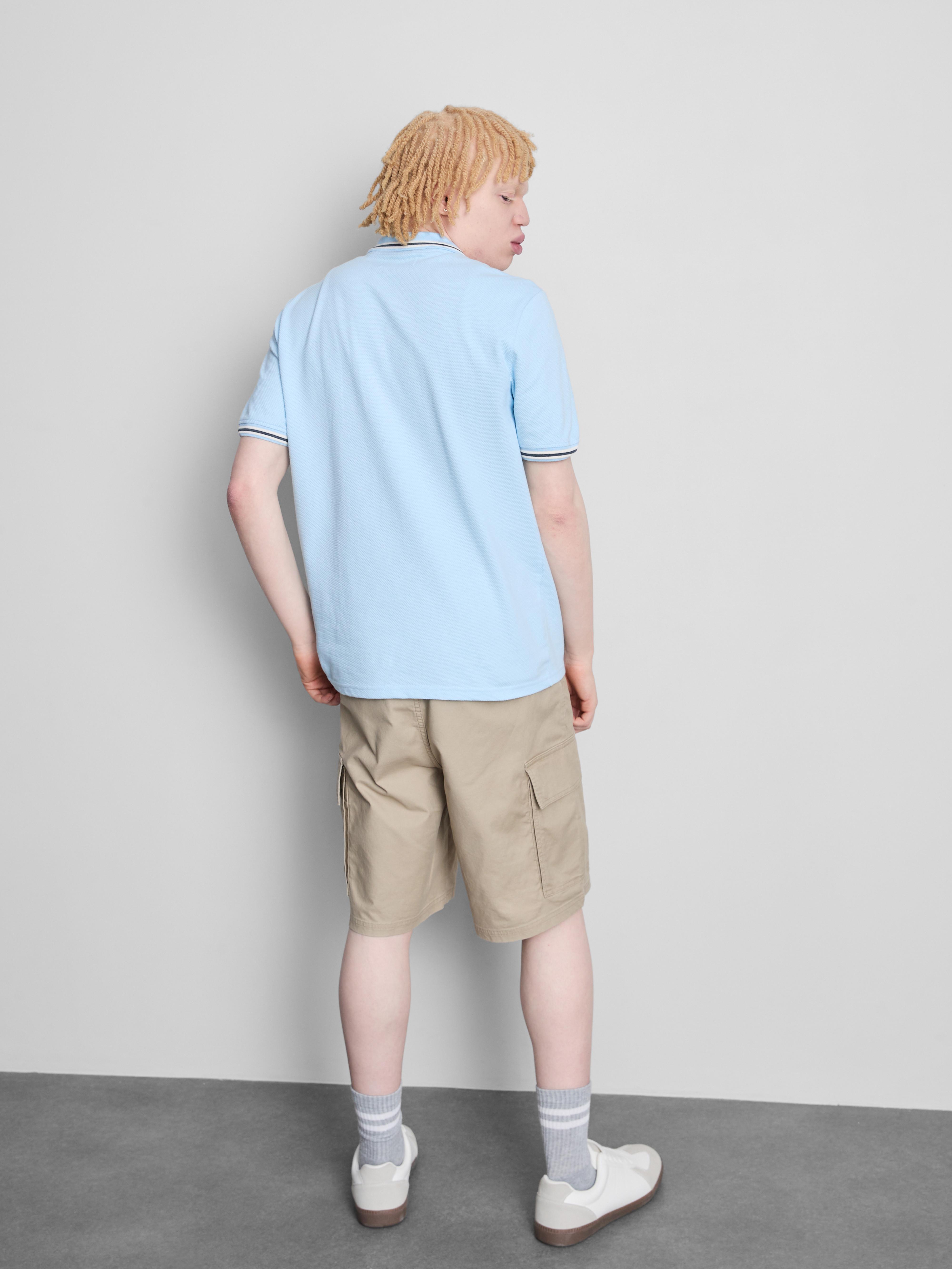 Honeycomb Texture Polo Shirt