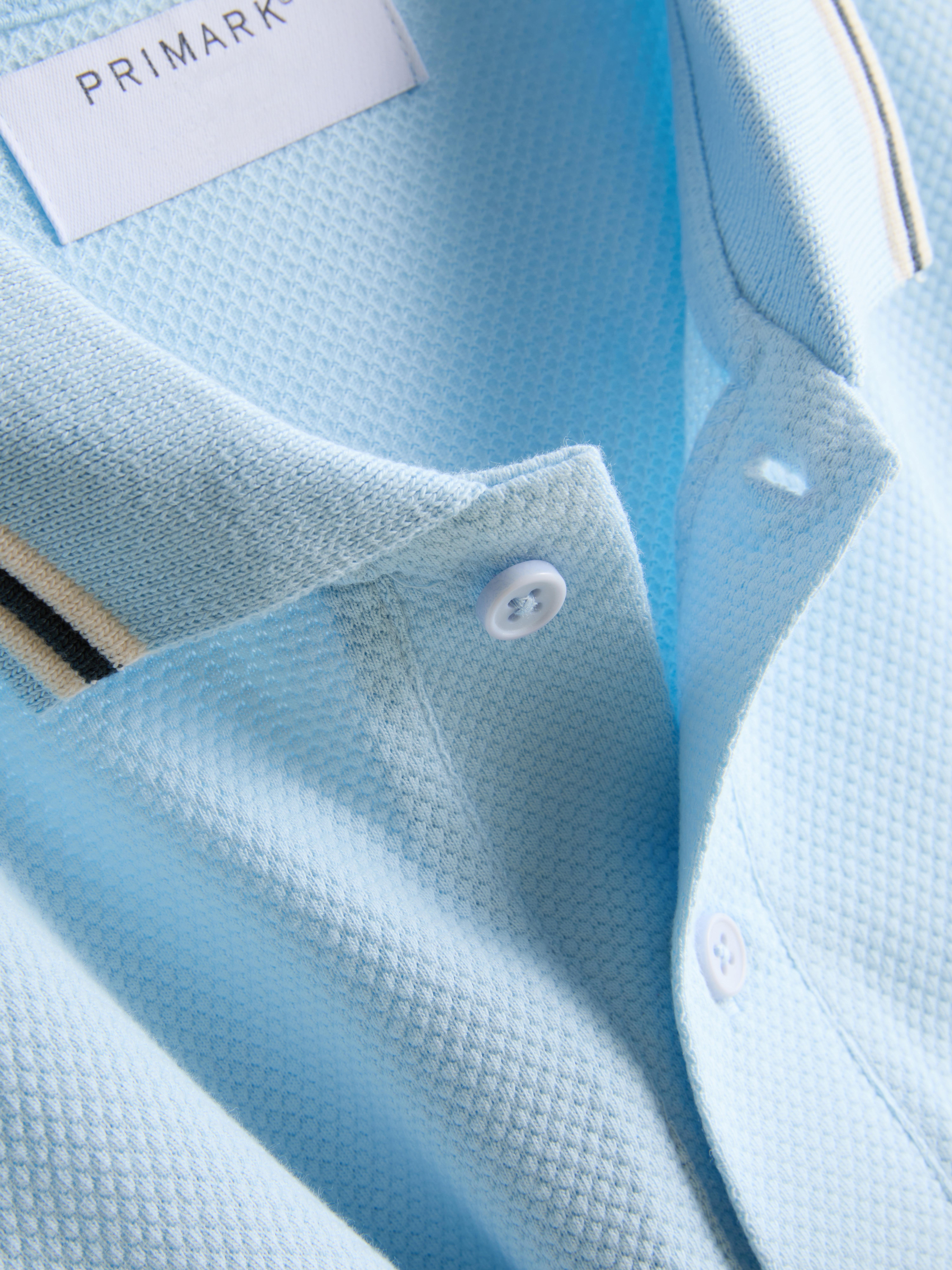 Honeycomb Texture Polo Shirt