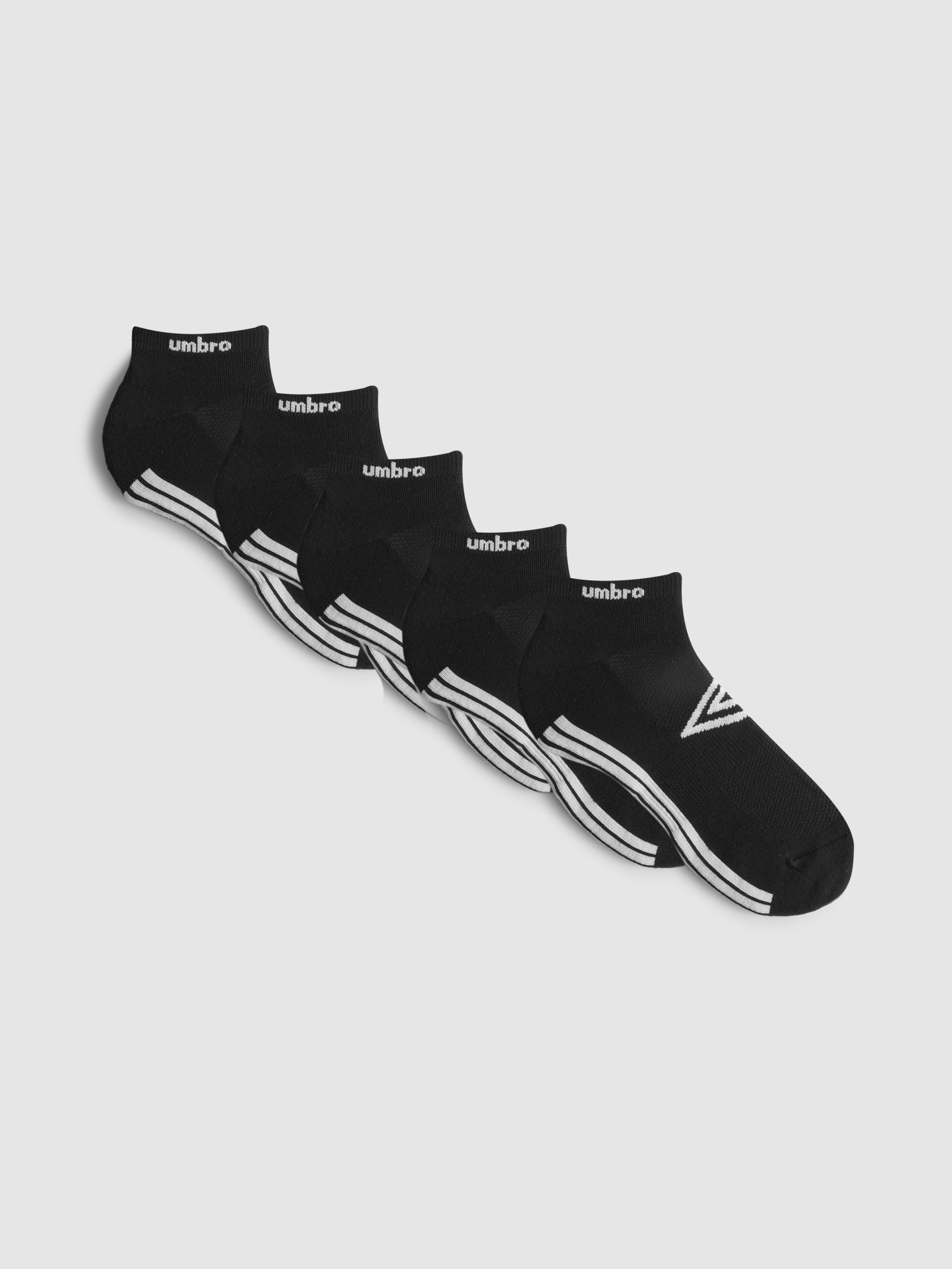 Lot de 5 paires de chaussettes pour baskets Umbro