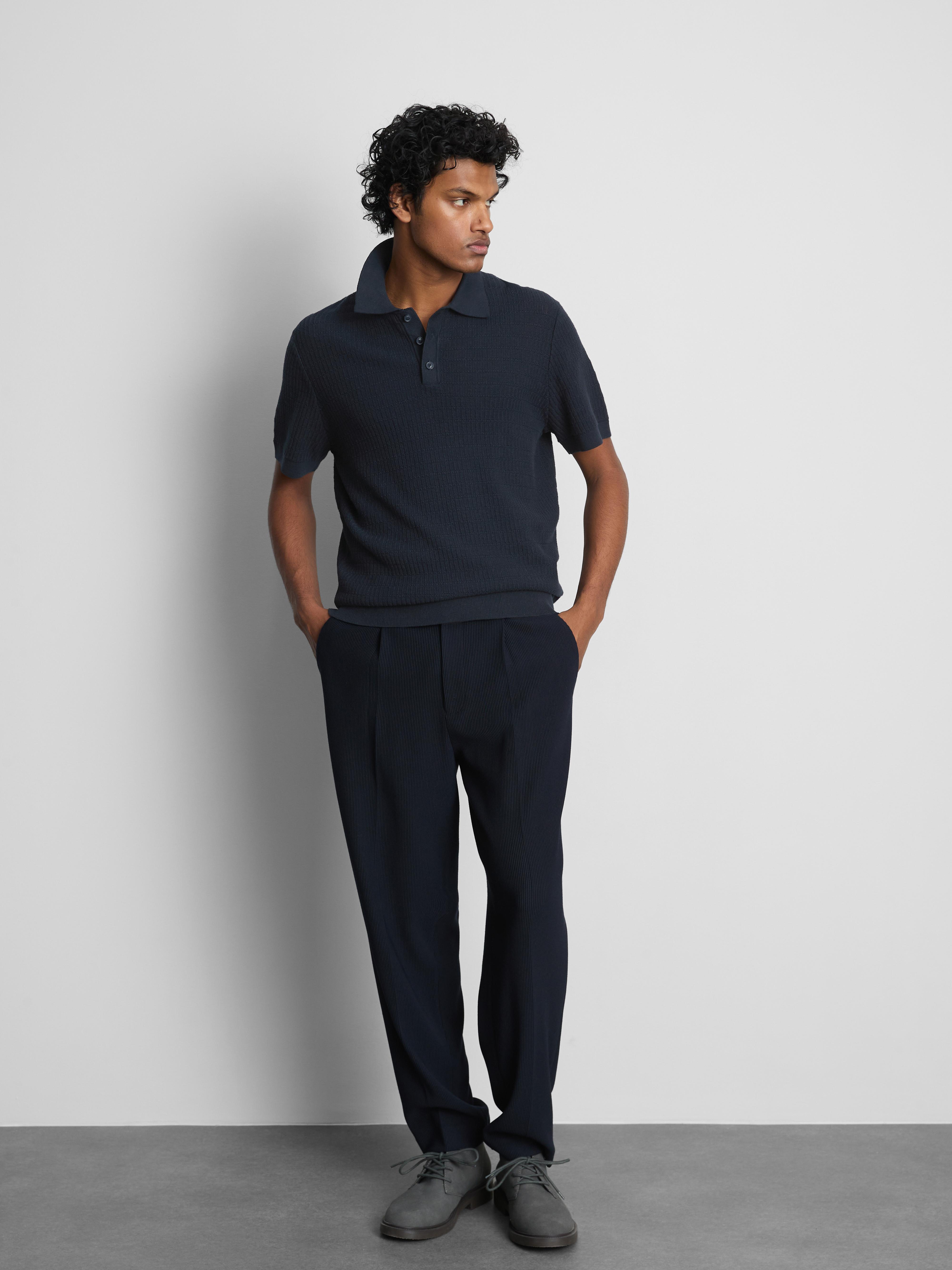 Tricou polo tricotat