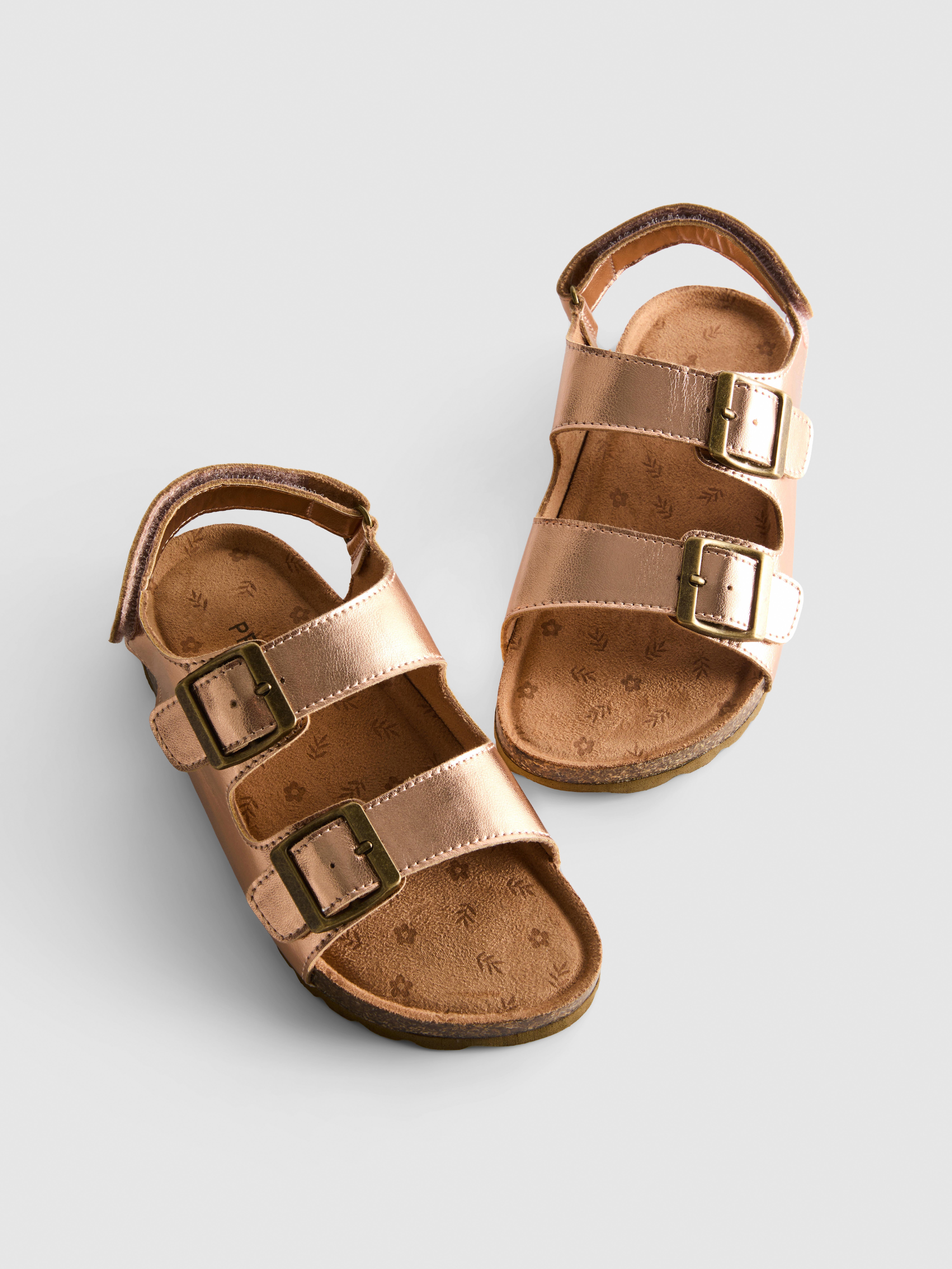 Double-Buckle Strap Sandals