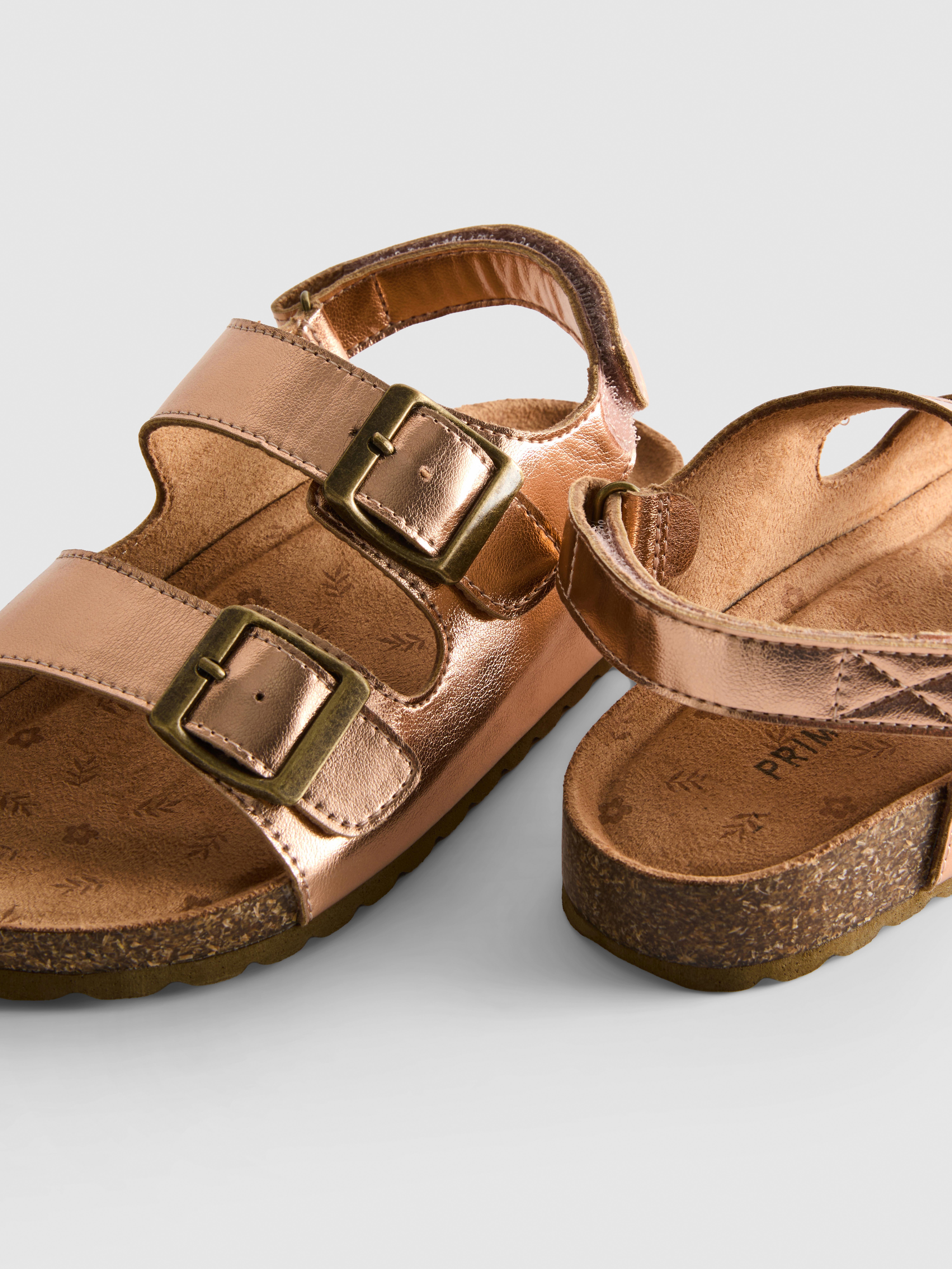 Double-Buckle Strap Sandals