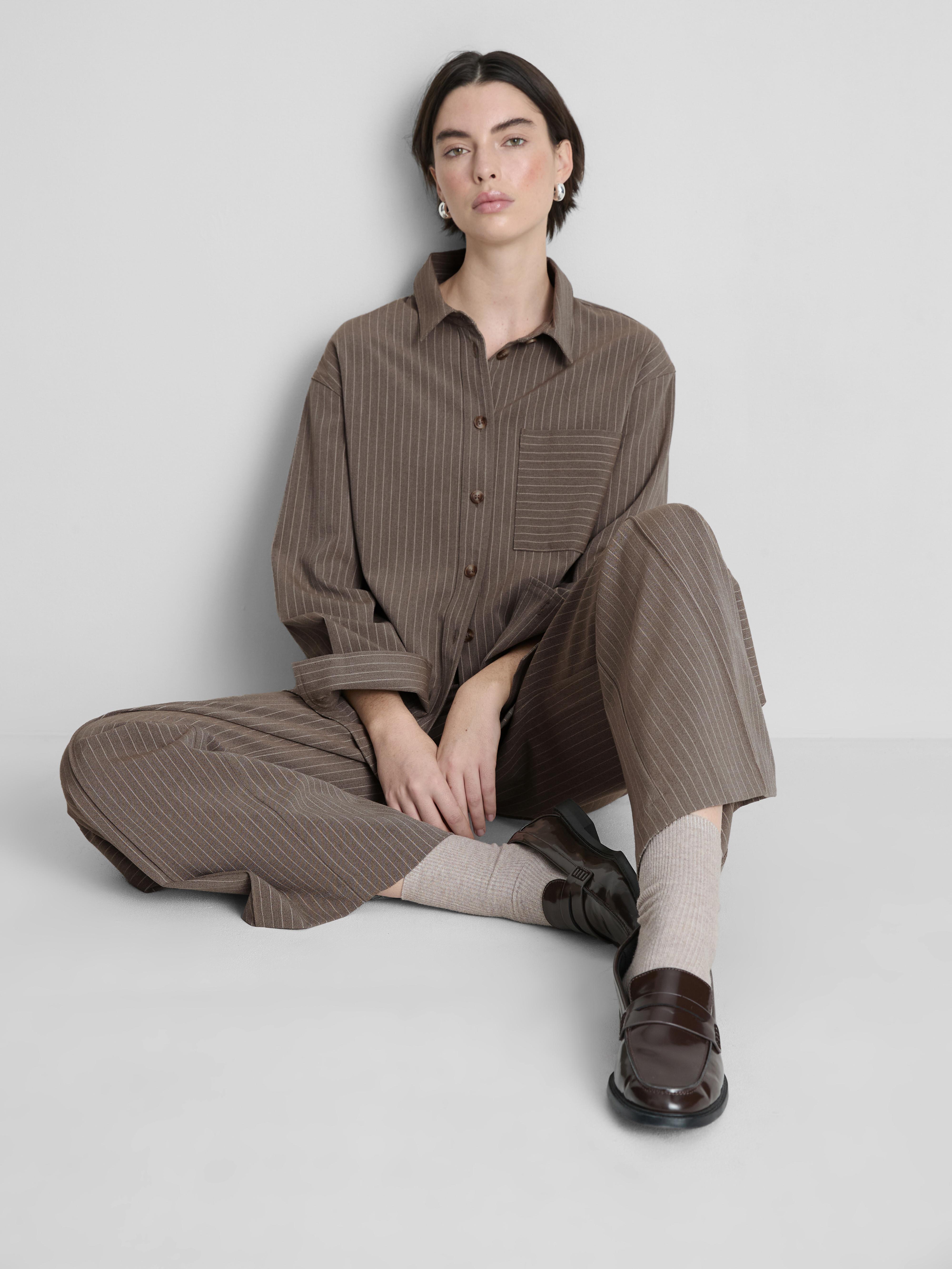 Brushed Pinstripe Shirt