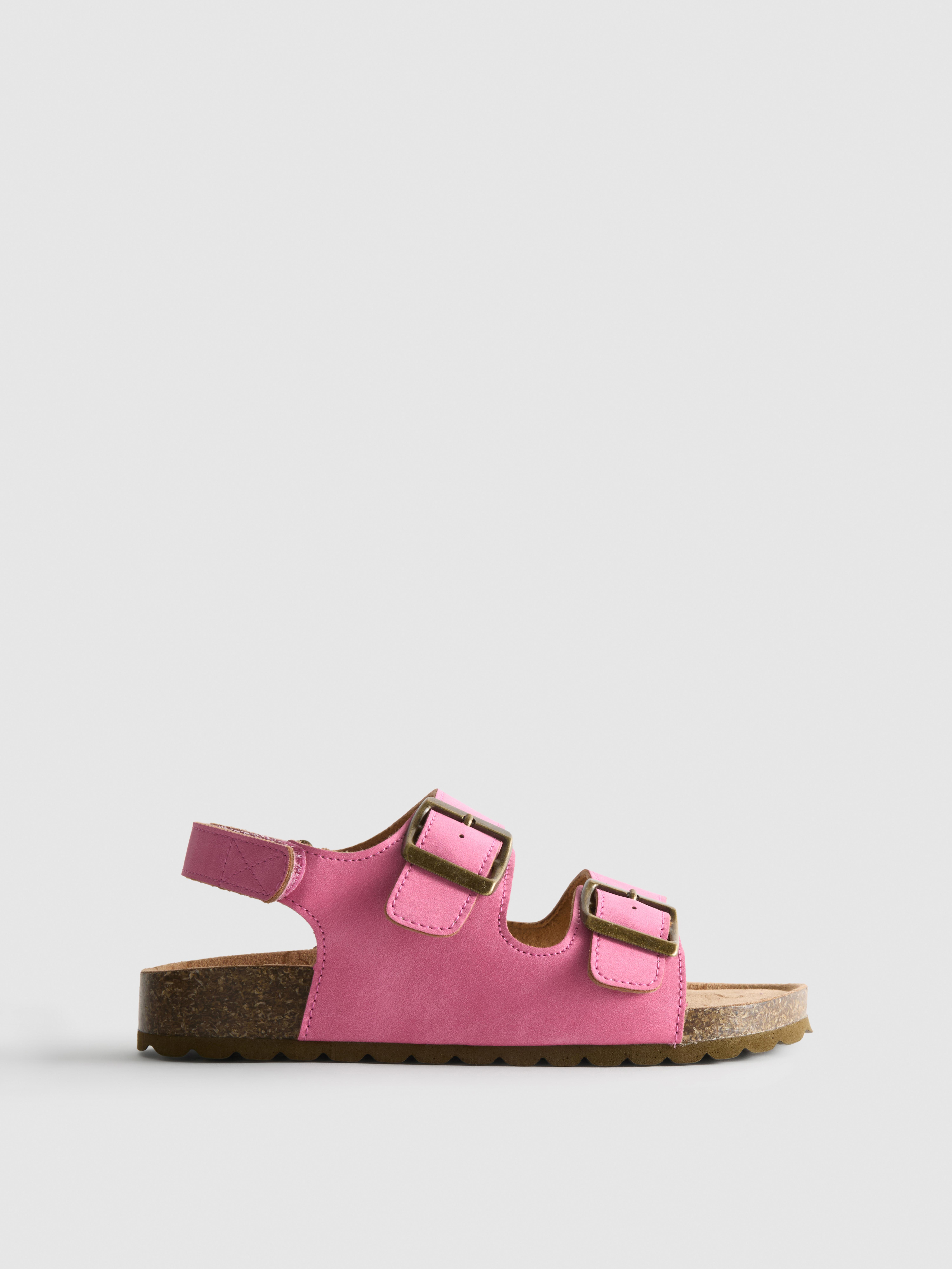 Double Buckle Strap Slingback Sandals