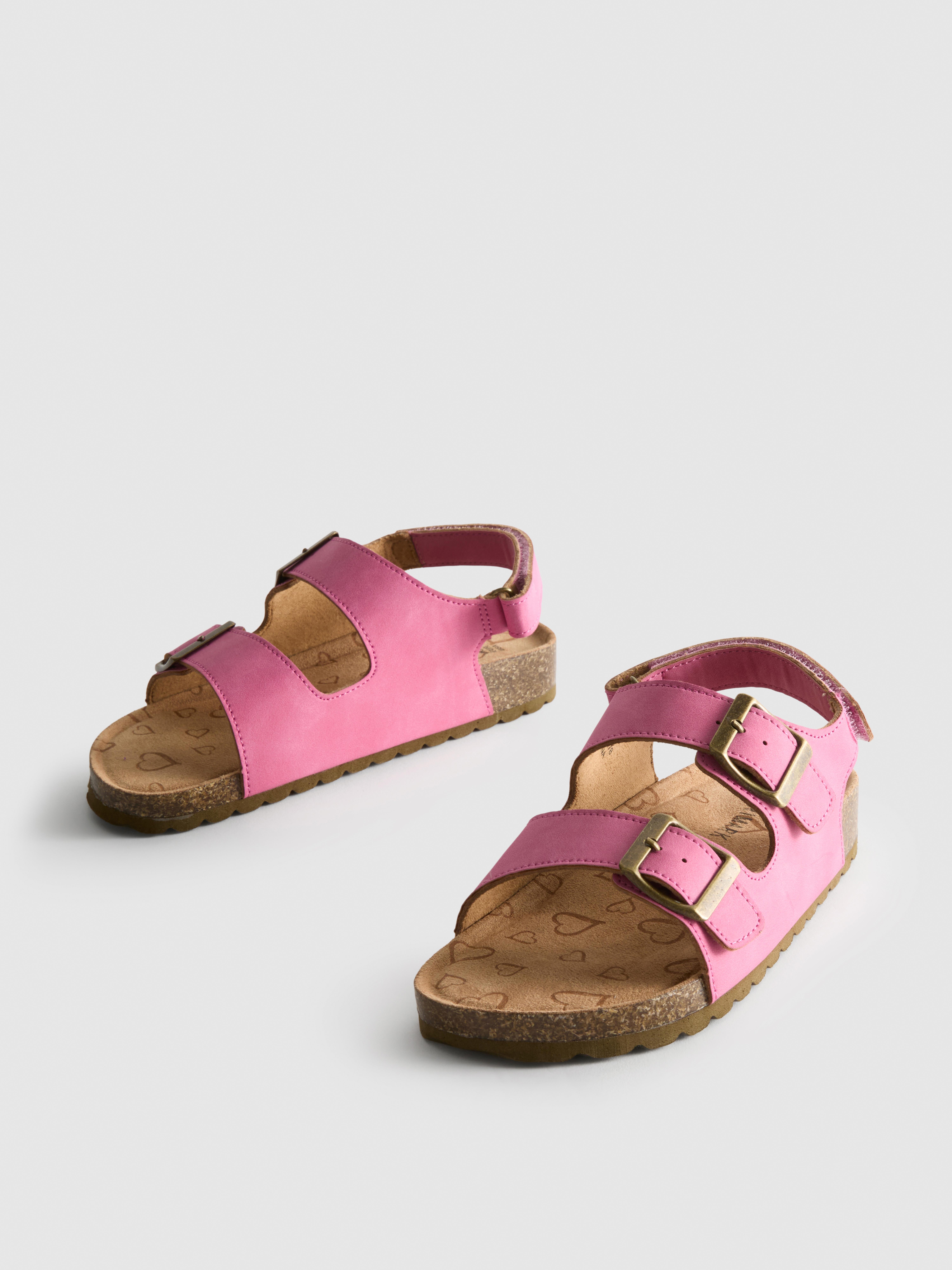 Double Buckle Strap Slingback Sandals