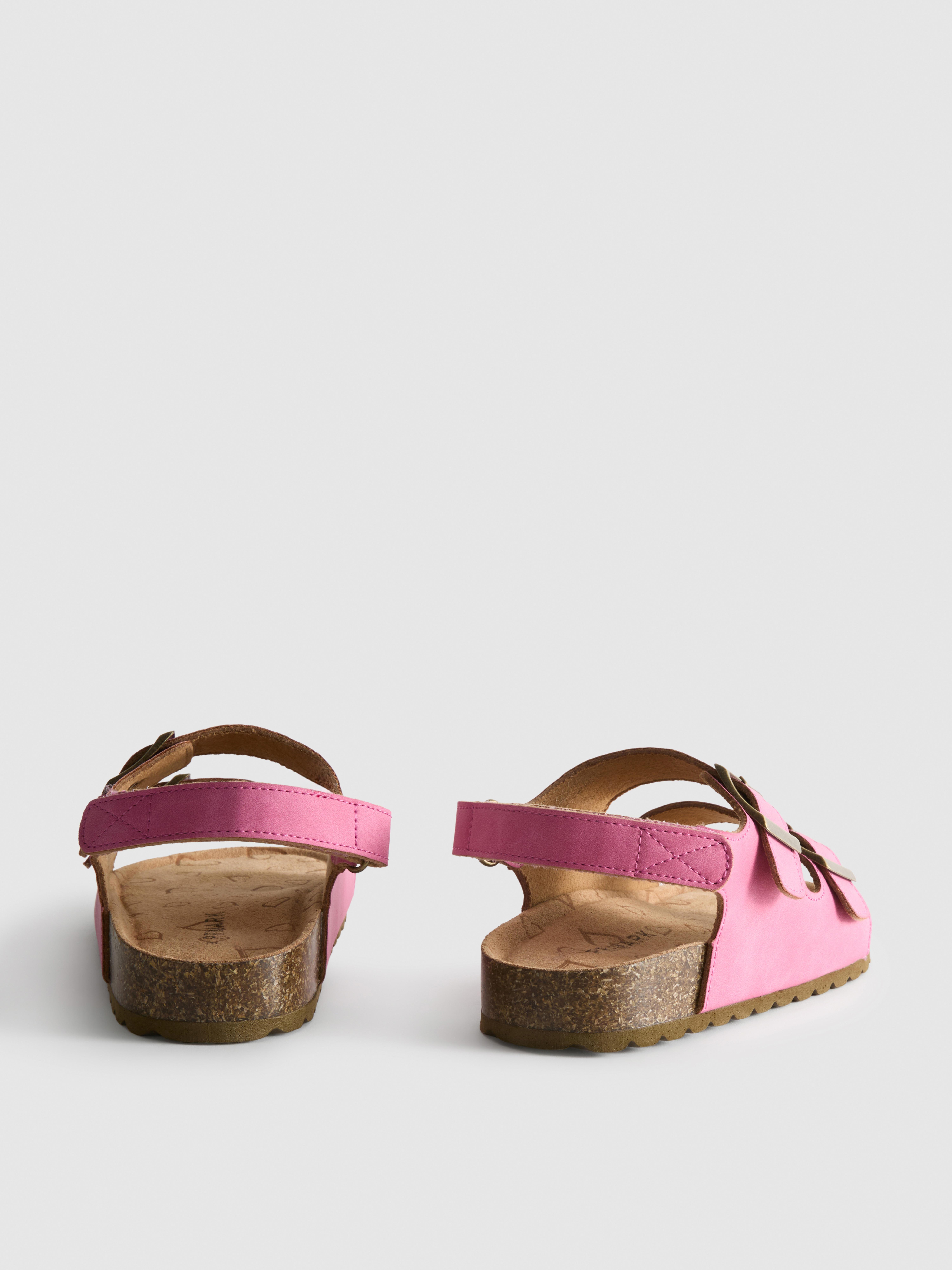 Double Buckle Strap Slingback Sandals