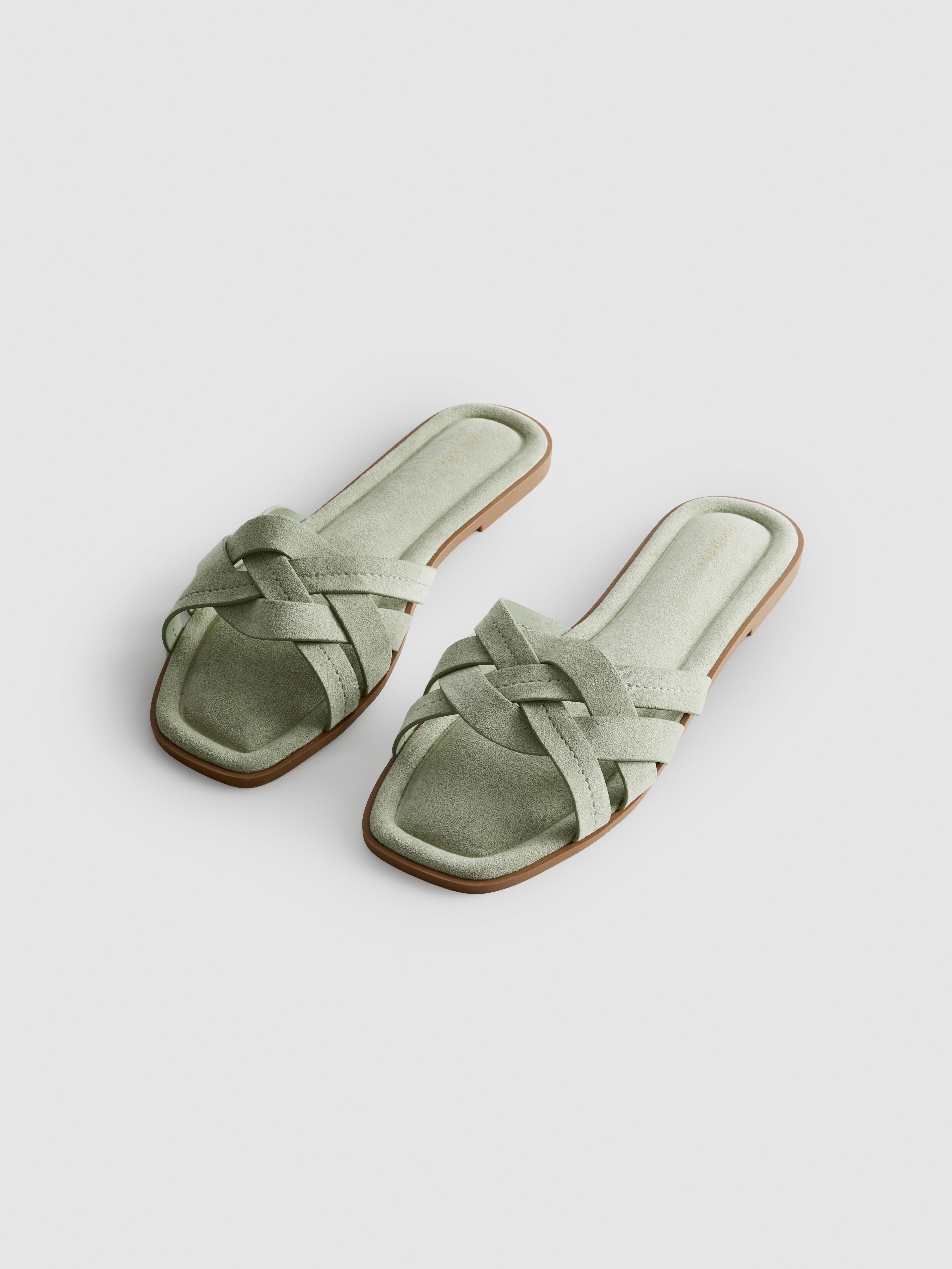 Weave Strap Mules