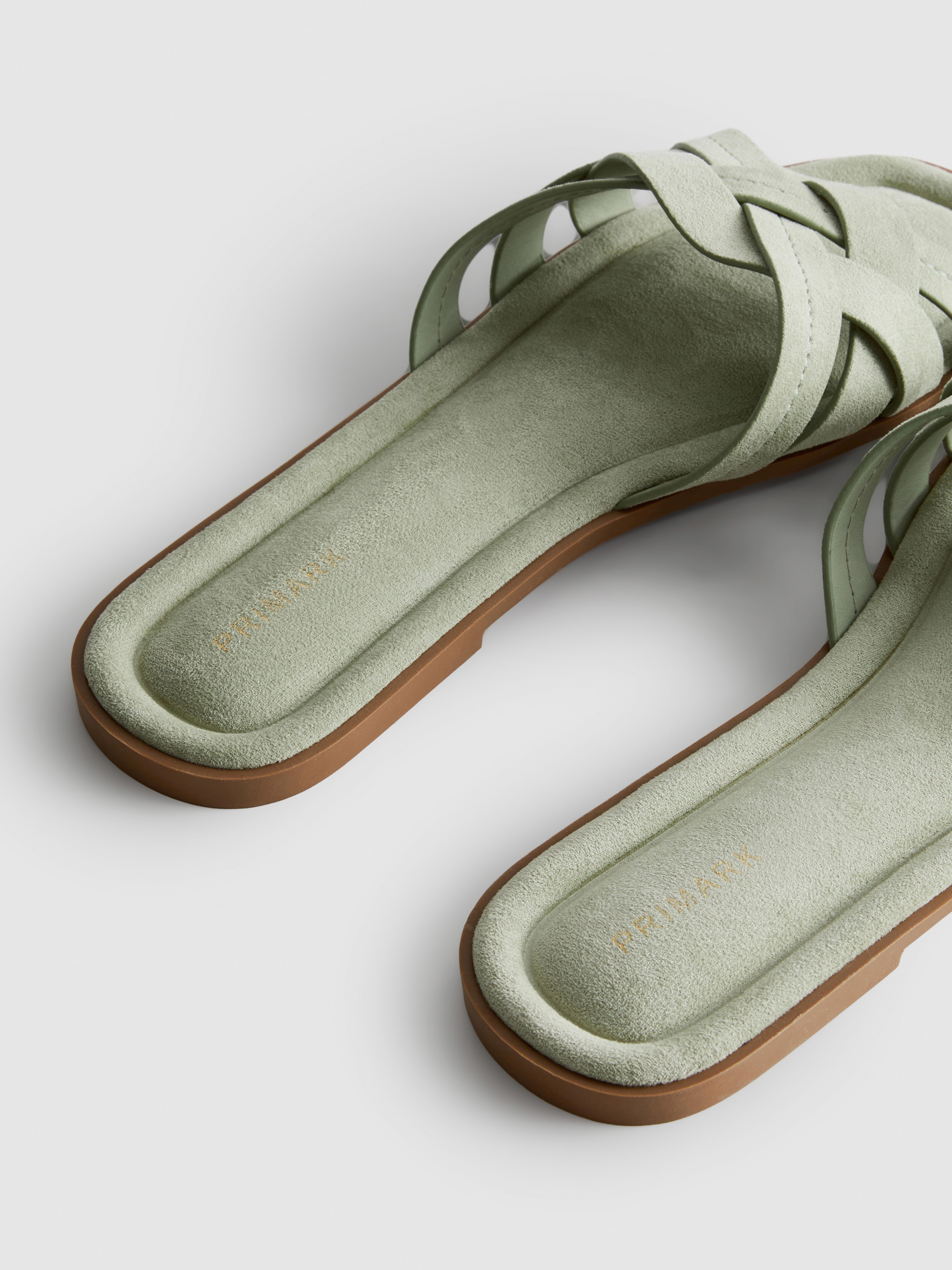 Weave Strap Mules
