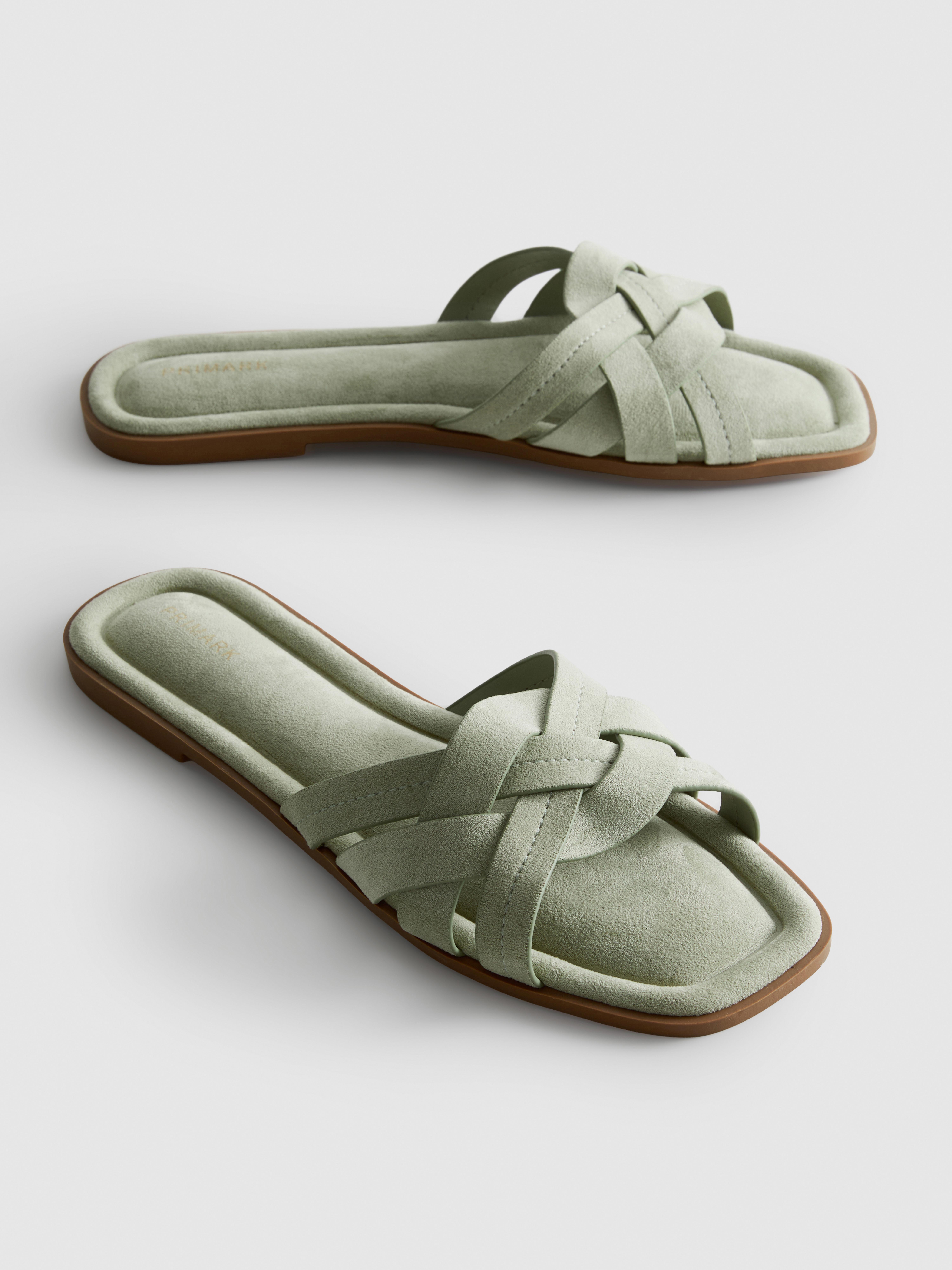 Weave Strap Mules