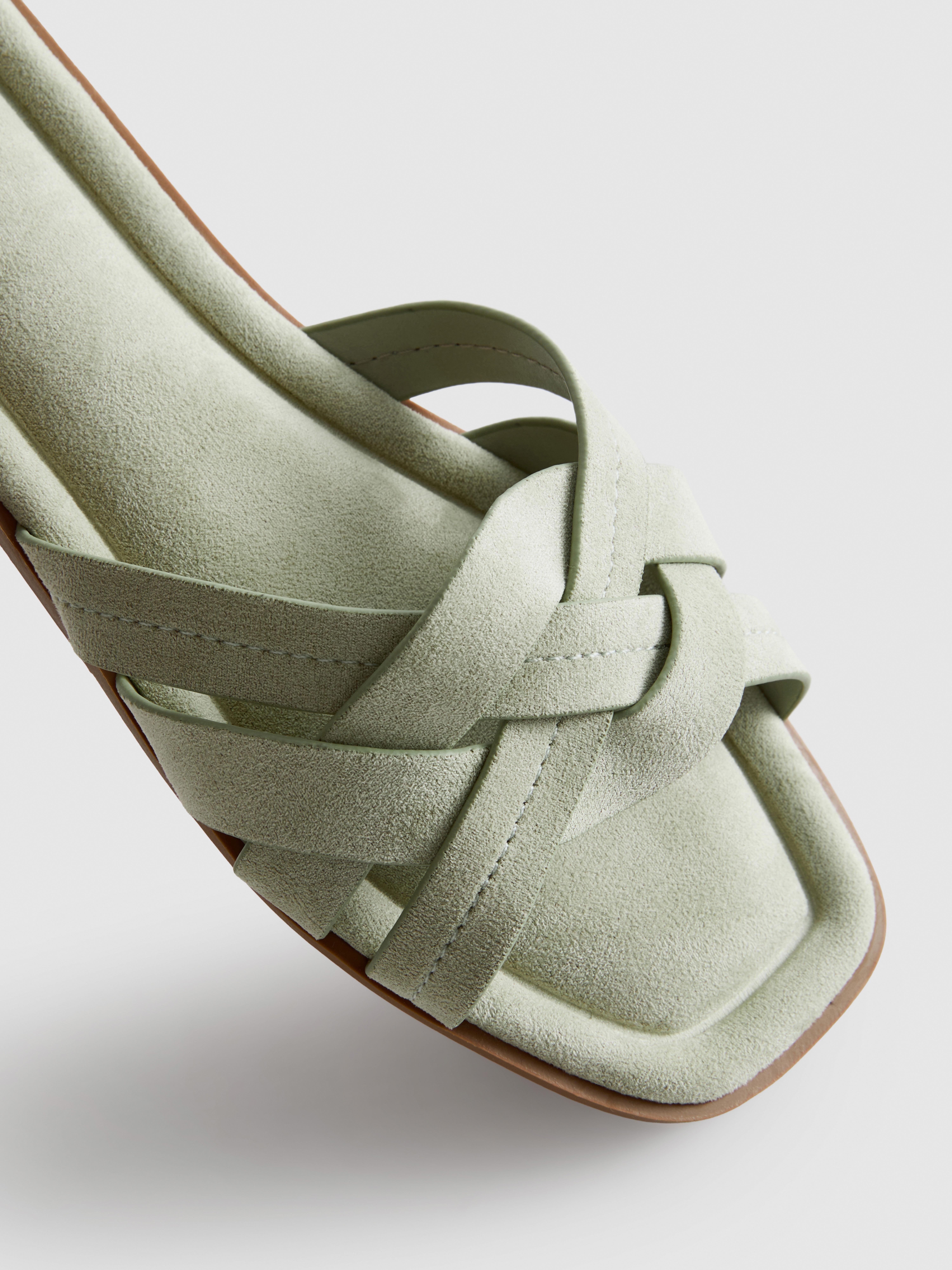 Weave Strap Mules