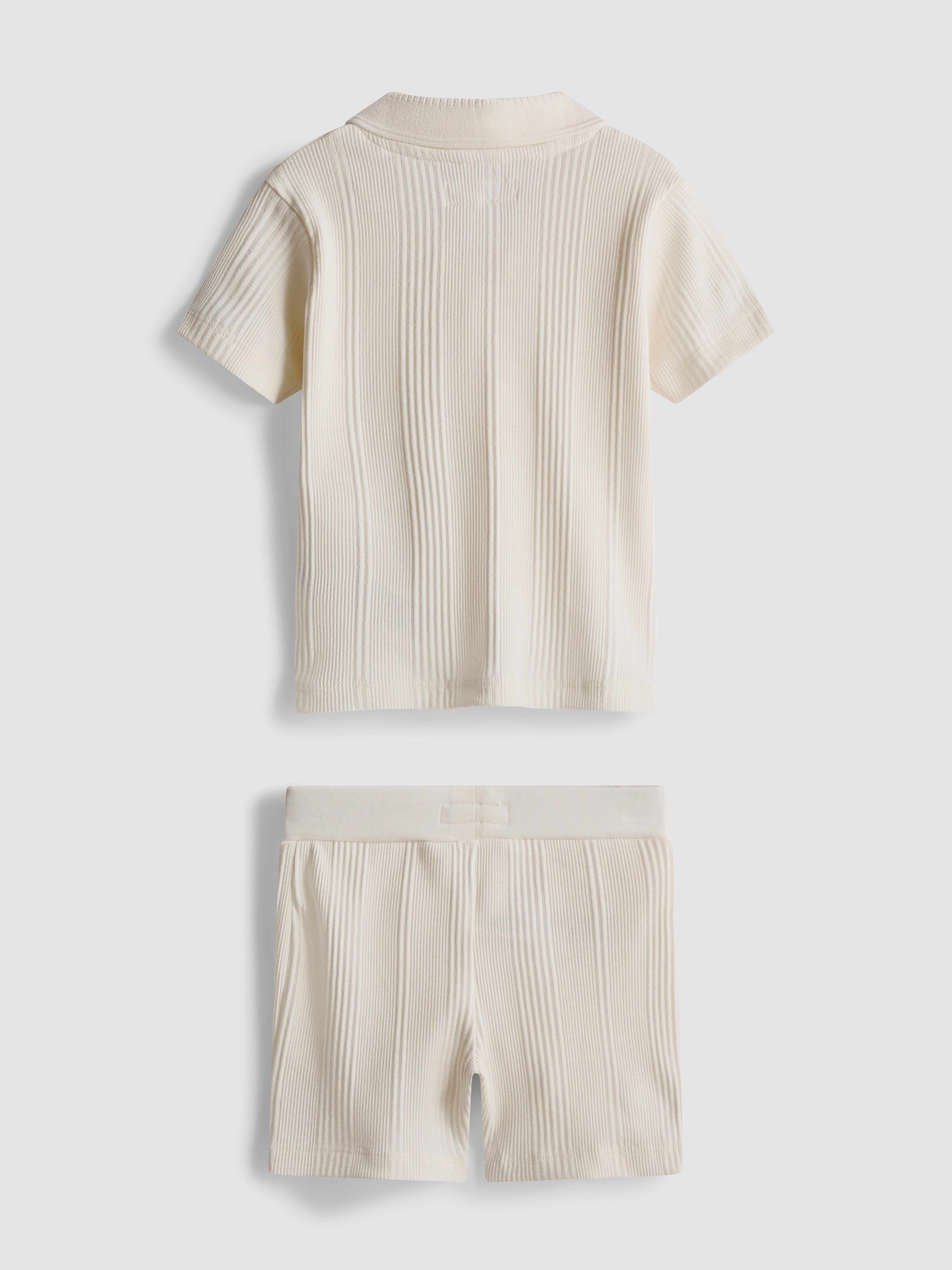0–36 mois | Ensemble polo et short en maille