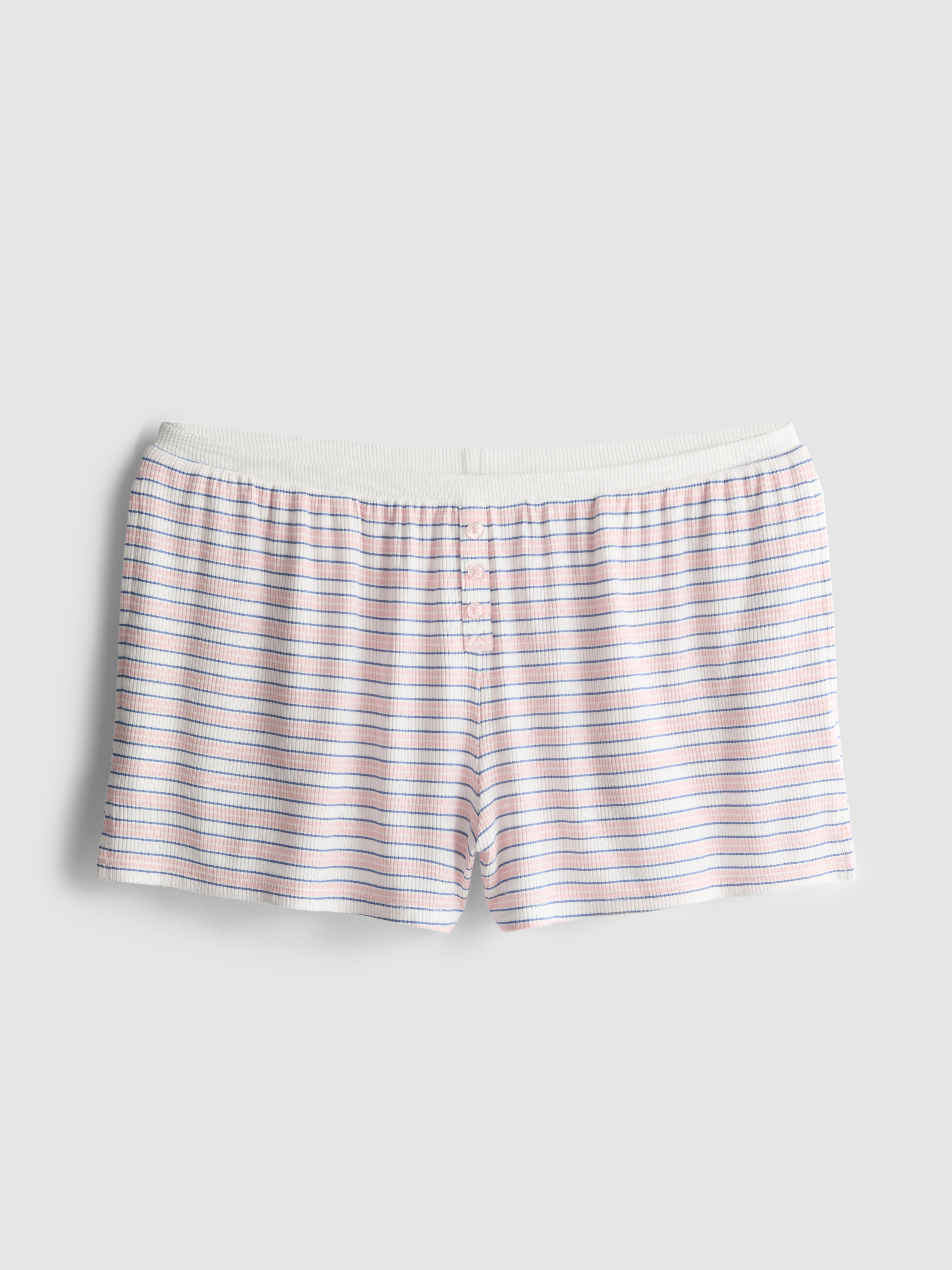 Pantaloncini del pigiama a coste a righe