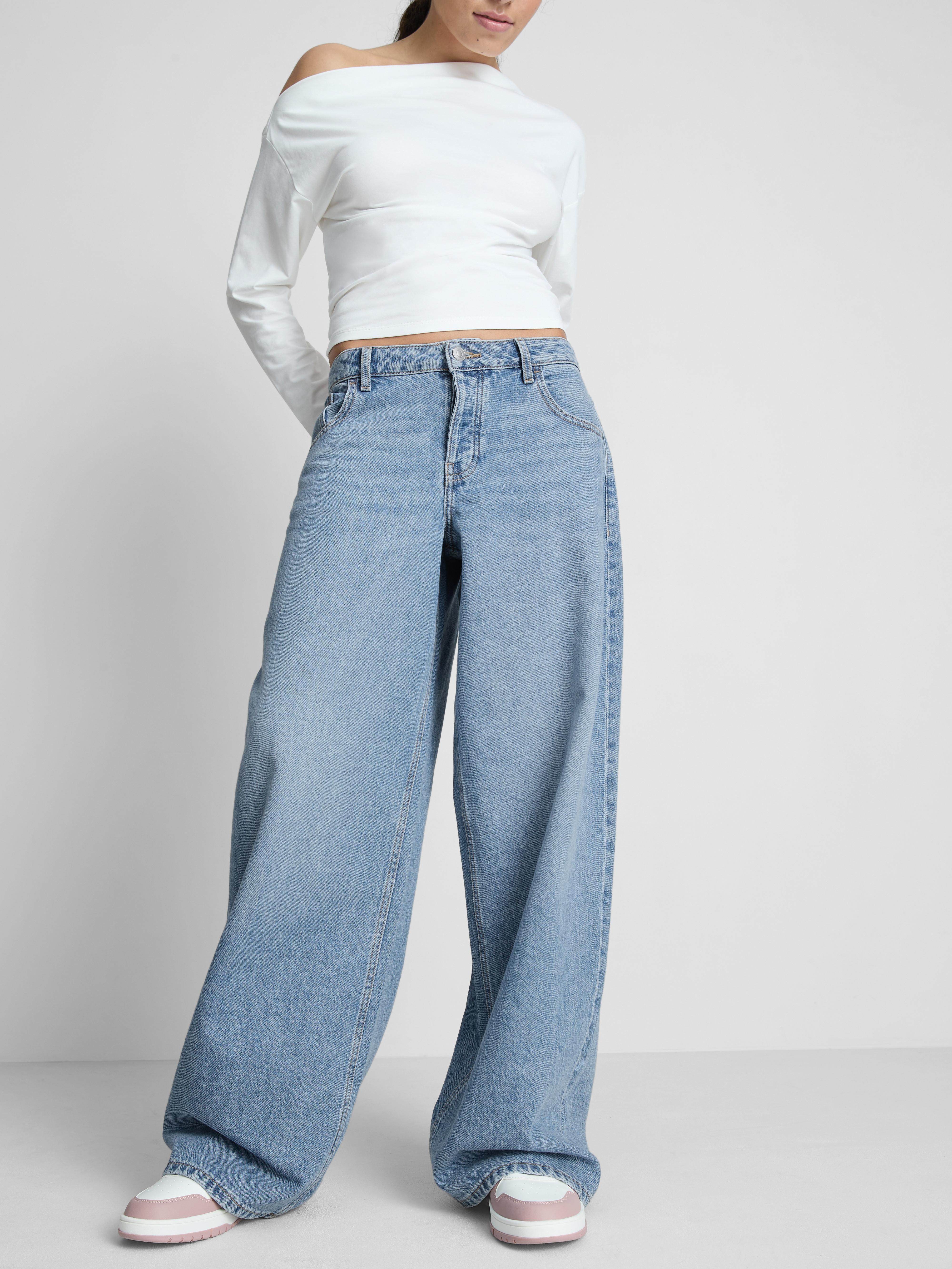 Women's Mid Blue The Primark Scene | Low-Rise Baggy Jeans
