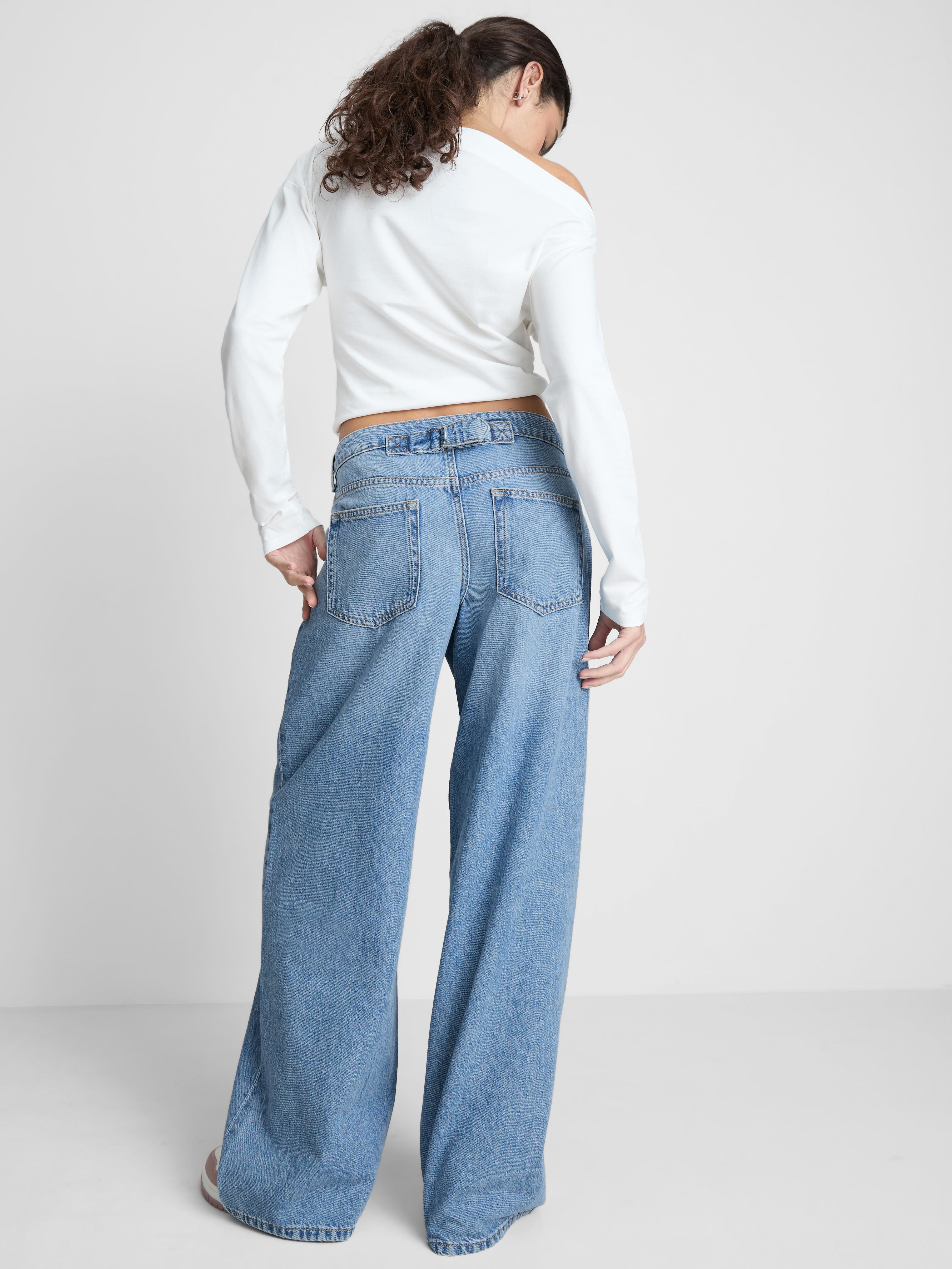 Women's Mid Blue The Primark Scene | Low-Rise Baggy Jeans