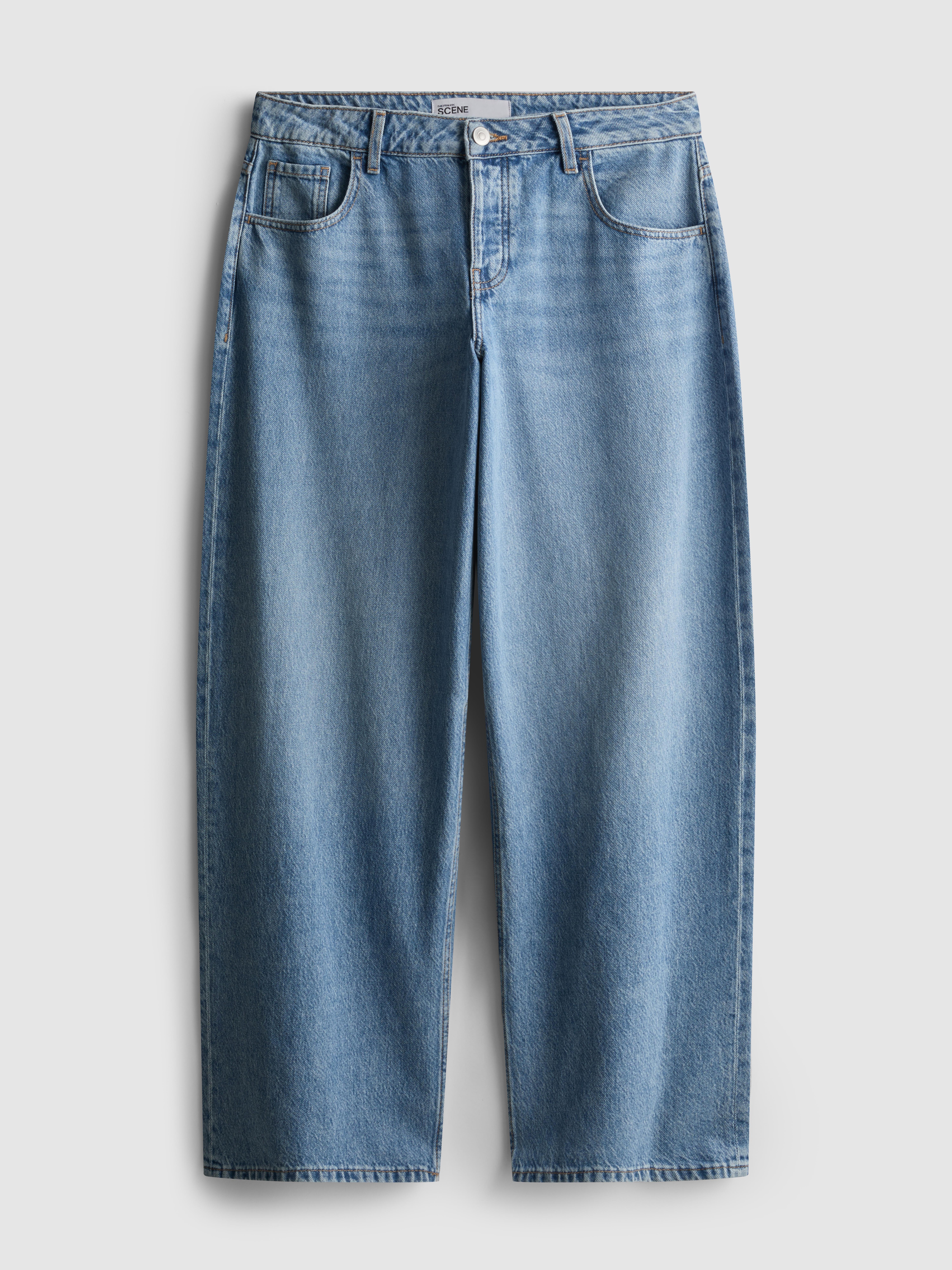 Women's Mid Blue The Primark Scene | Low-Rise Baggy Jeans