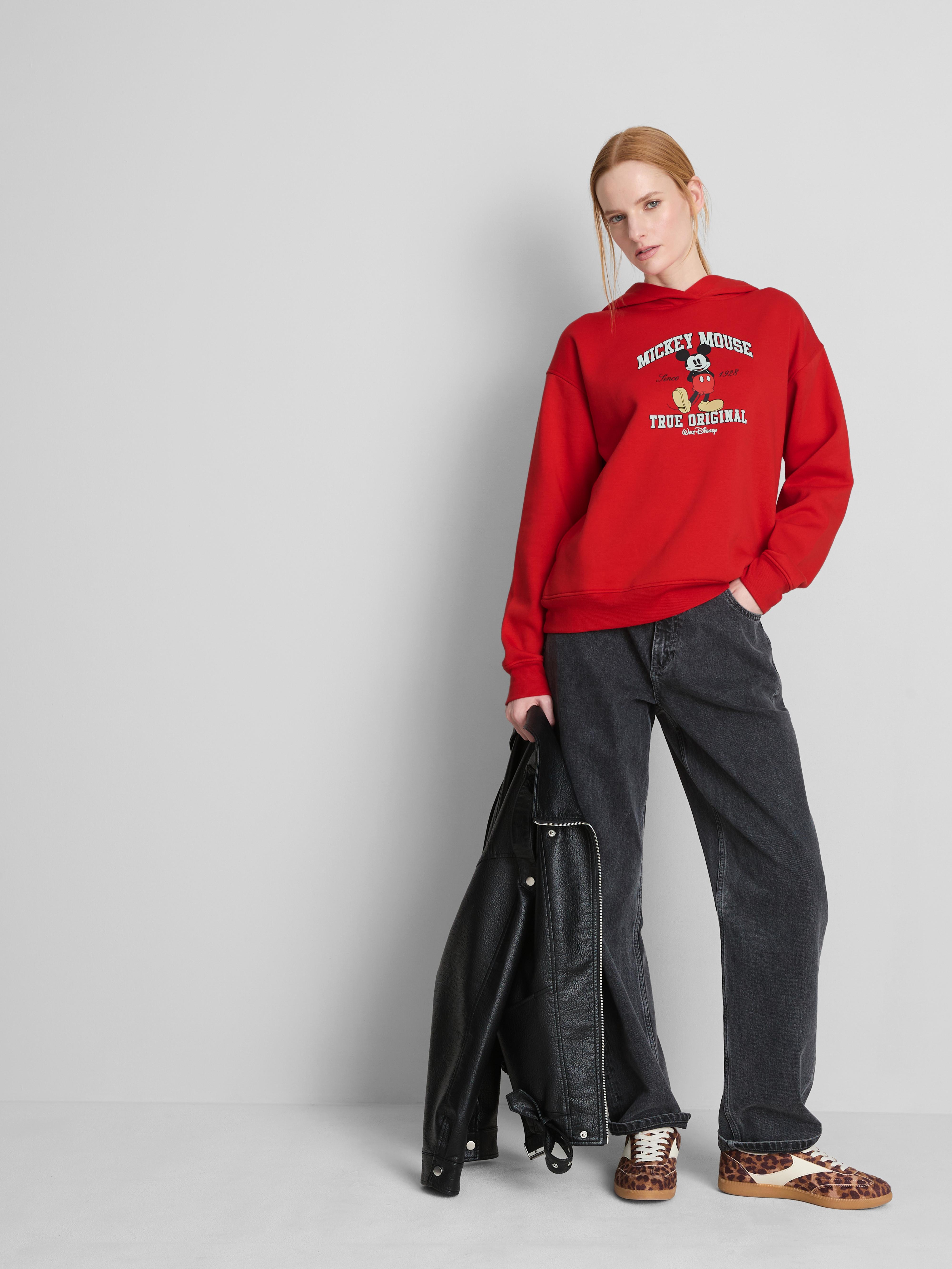 Felpa con cappuccio in misto cotone Topolino Disney