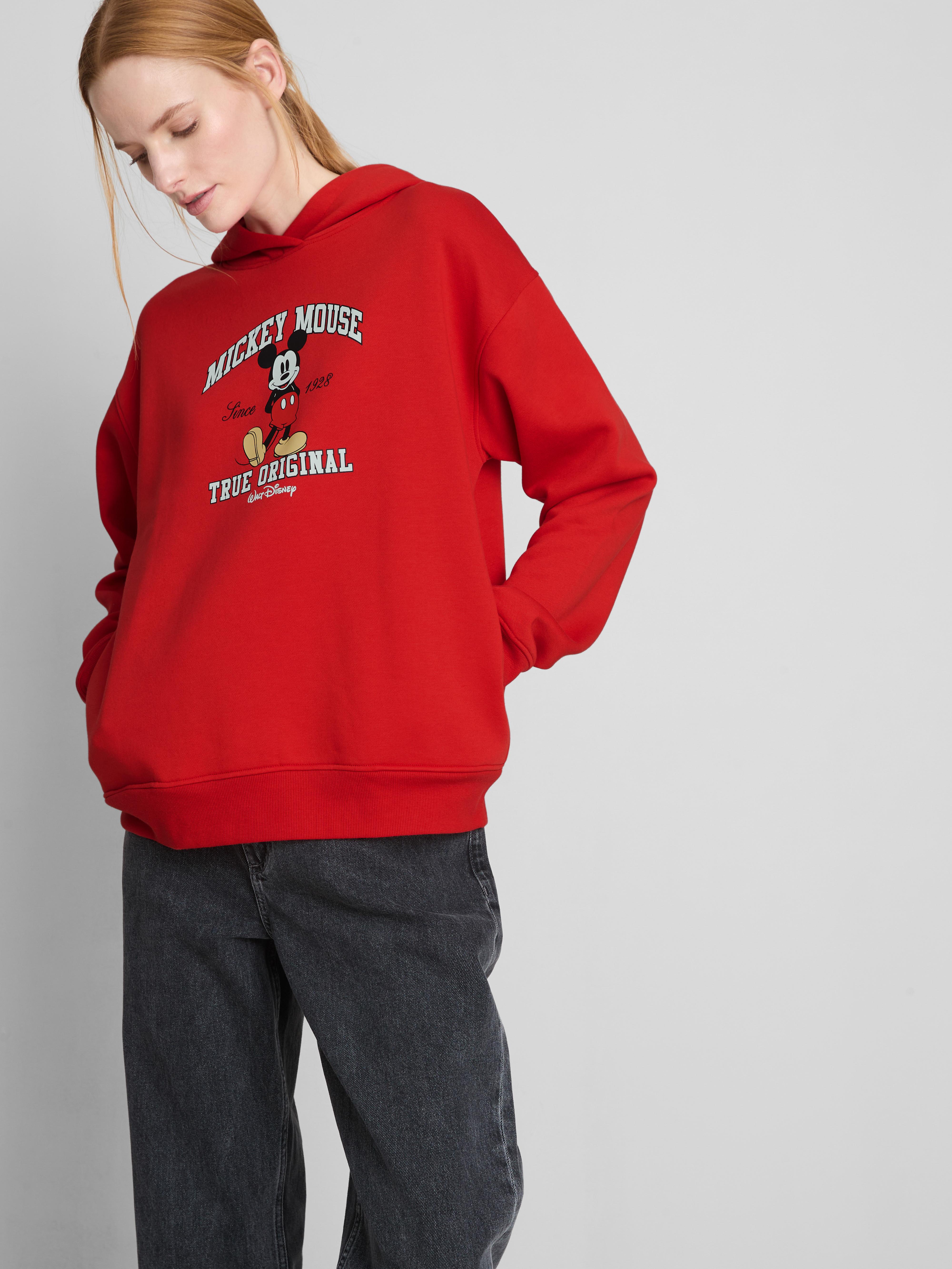 Felpa con cappuccio in misto cotone Topolino Disney