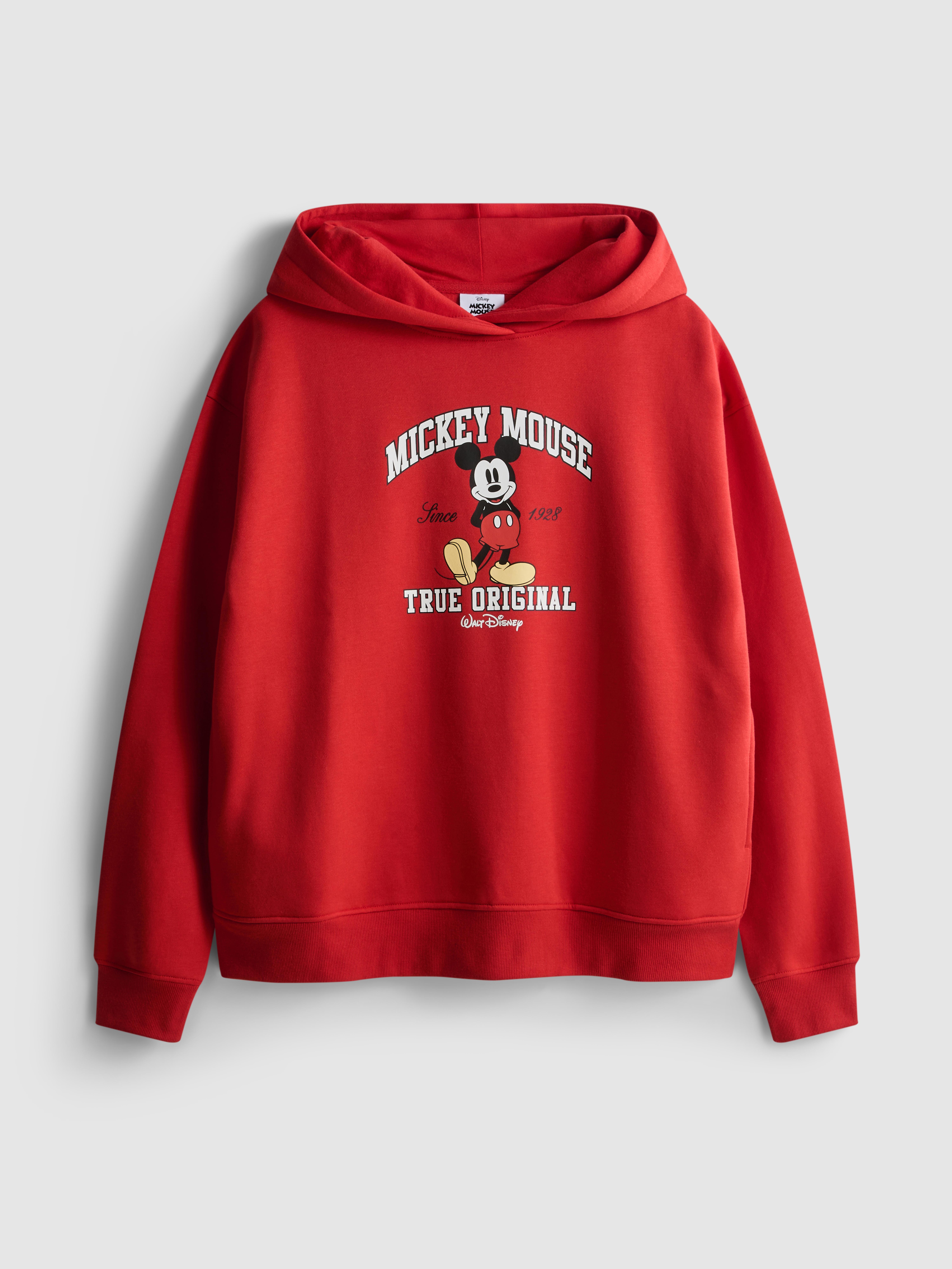 Felpa con cappuccio in misto cotone Topolino Disney