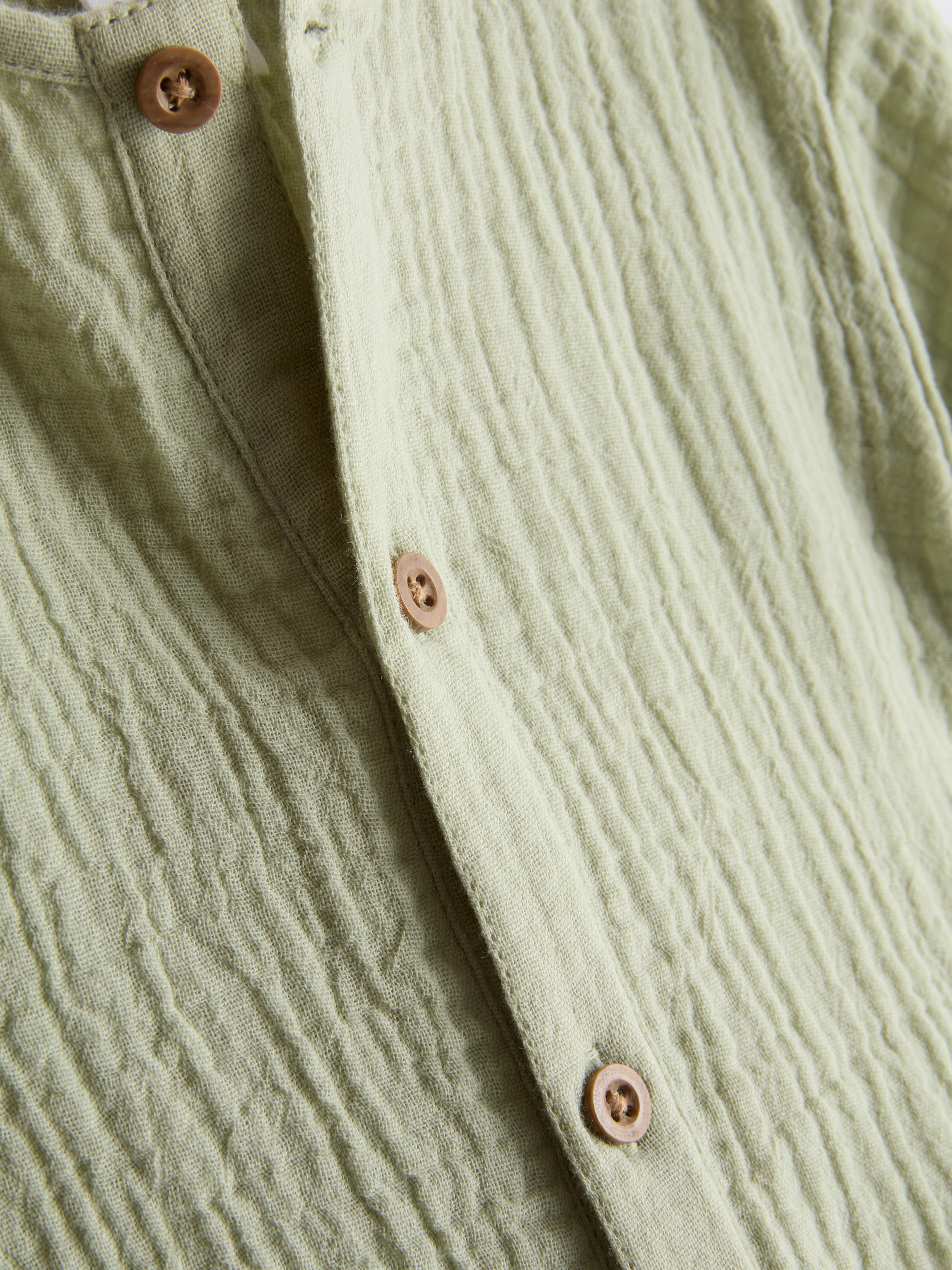 0-24mths | Cheesecloth Shirt and Shorts Set