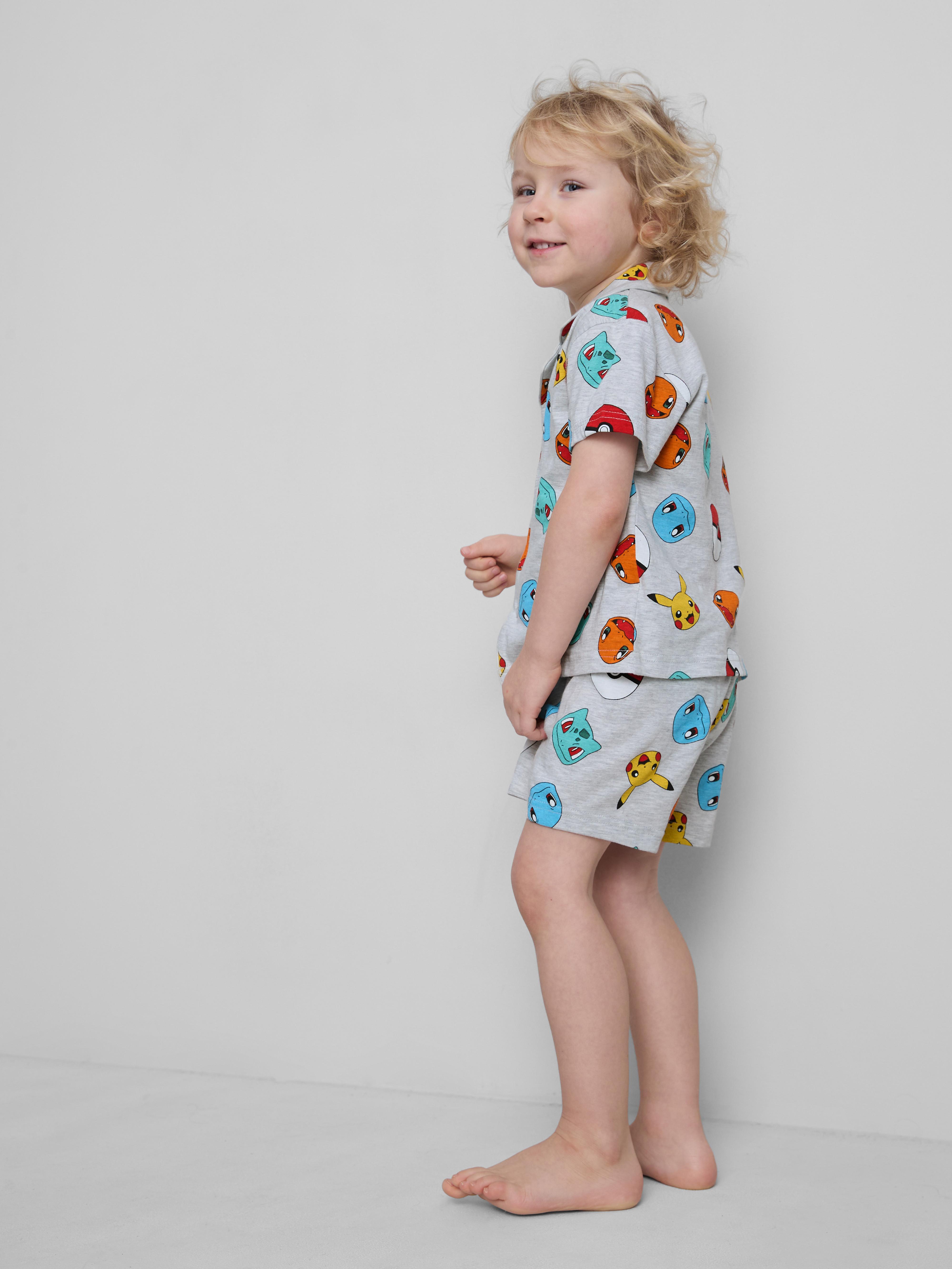 1,5 - 10 ani | Pijamale cu cămașă cu mânecă scurtă Pokémon