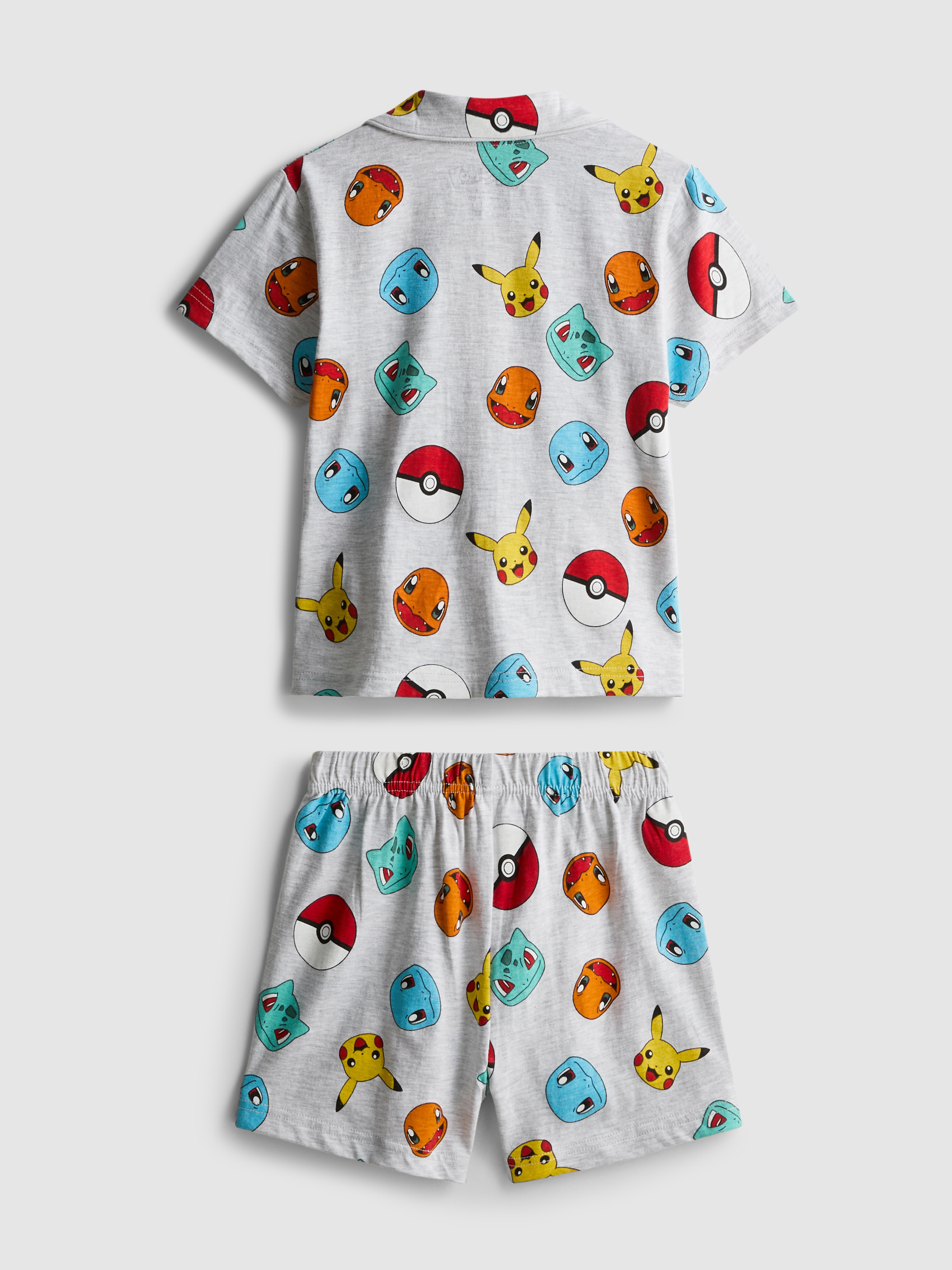 1,5 - 10 ani | Pijamale cu cămașă cu mânecă scurtă Pokémon
