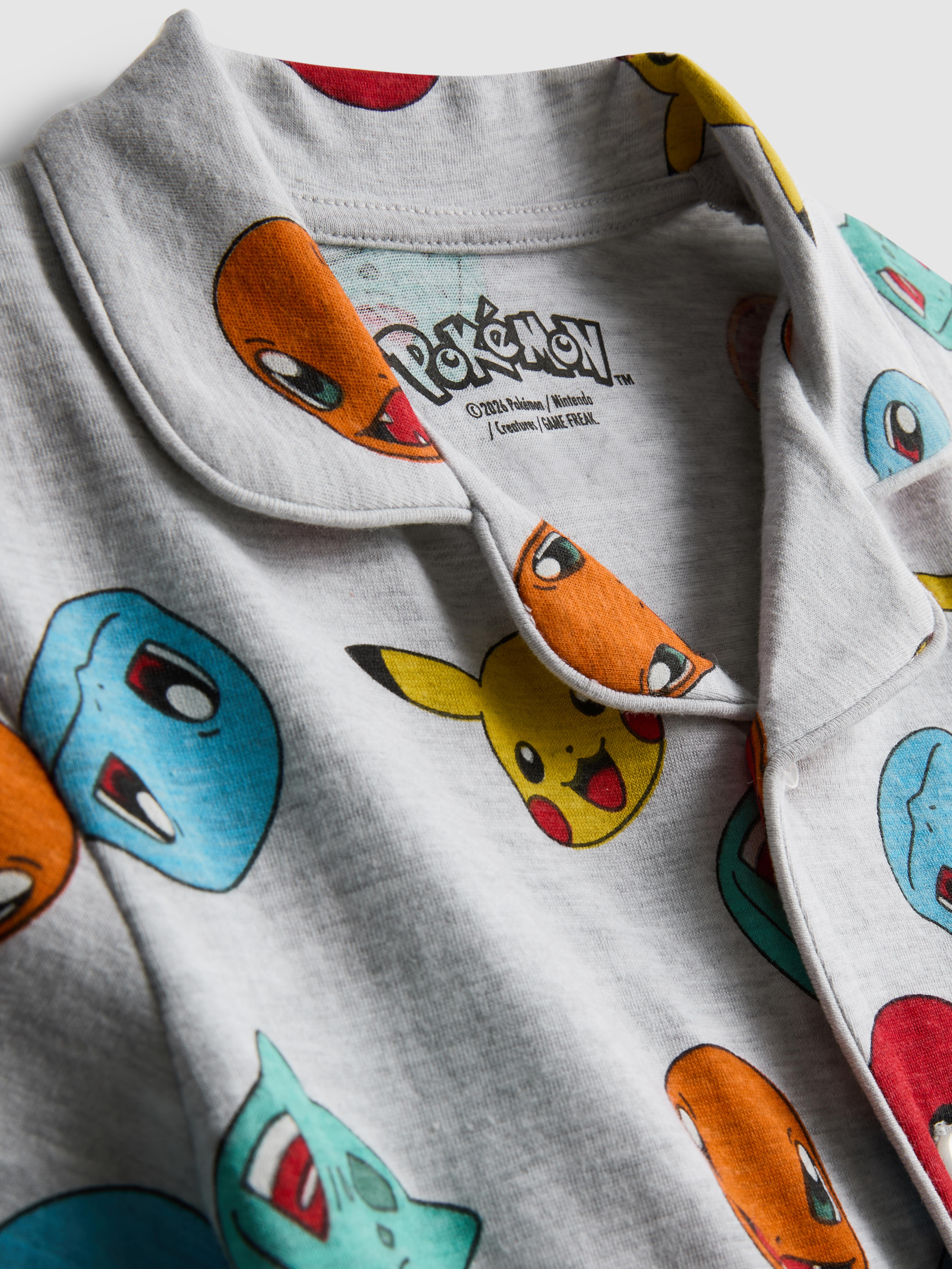 1,5 - 10 ani | Pijamale cu cămașă cu mânecă scurtă Pokémon