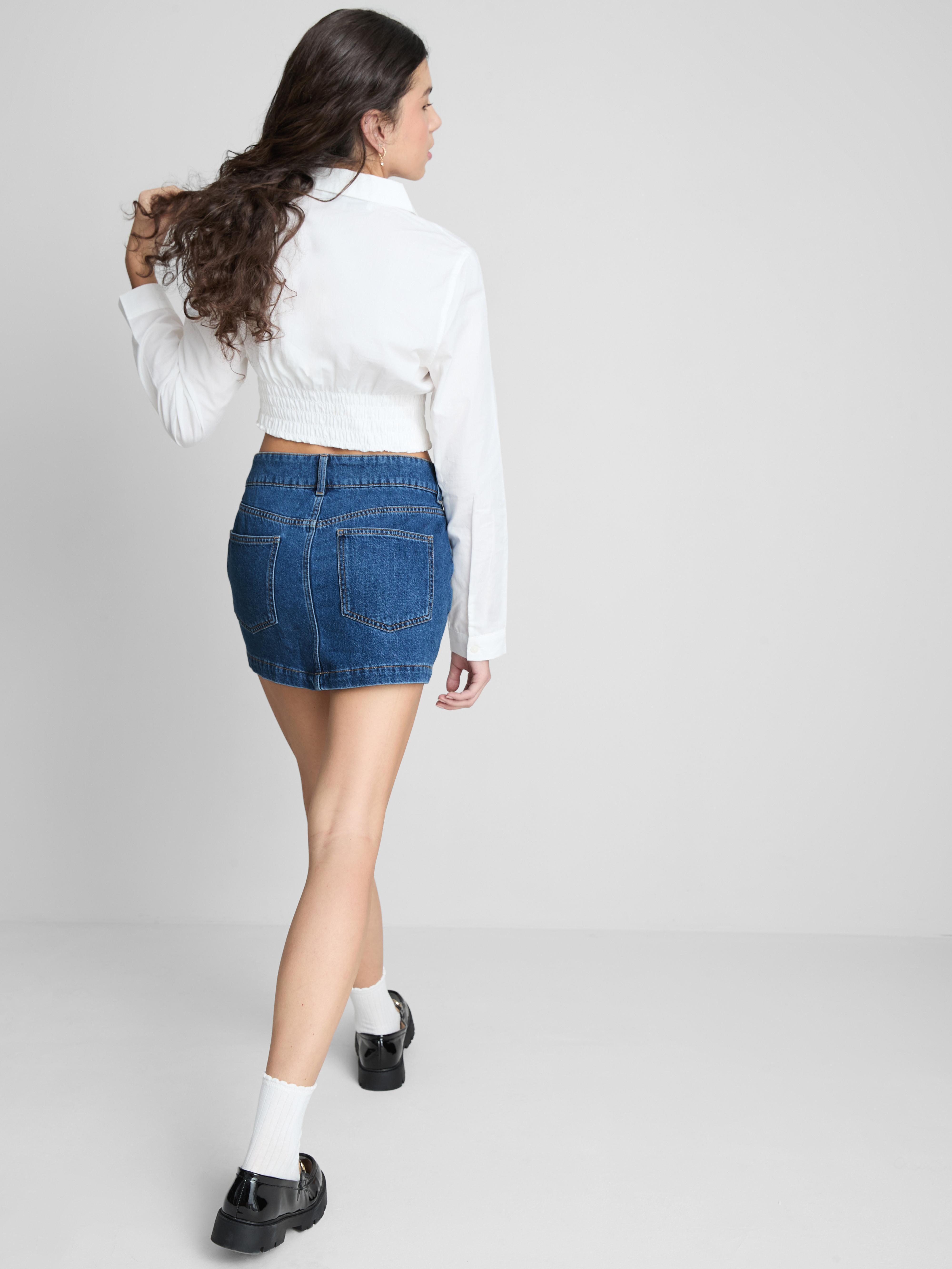 The Primark Scene | Patch Pocket Denim Mini Skirt