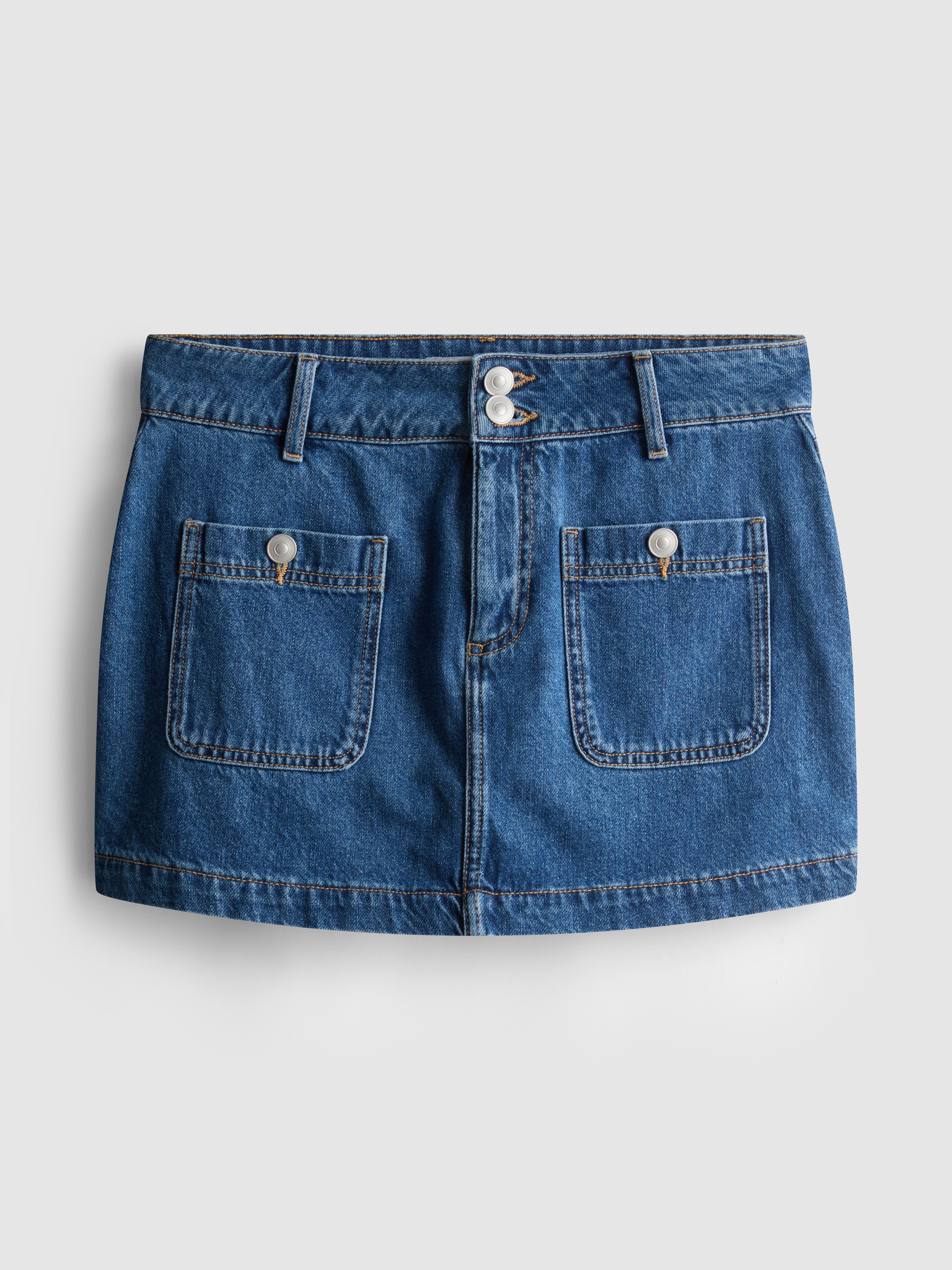 The Primark Scene | Patch Pocket Denim Mini Skirt