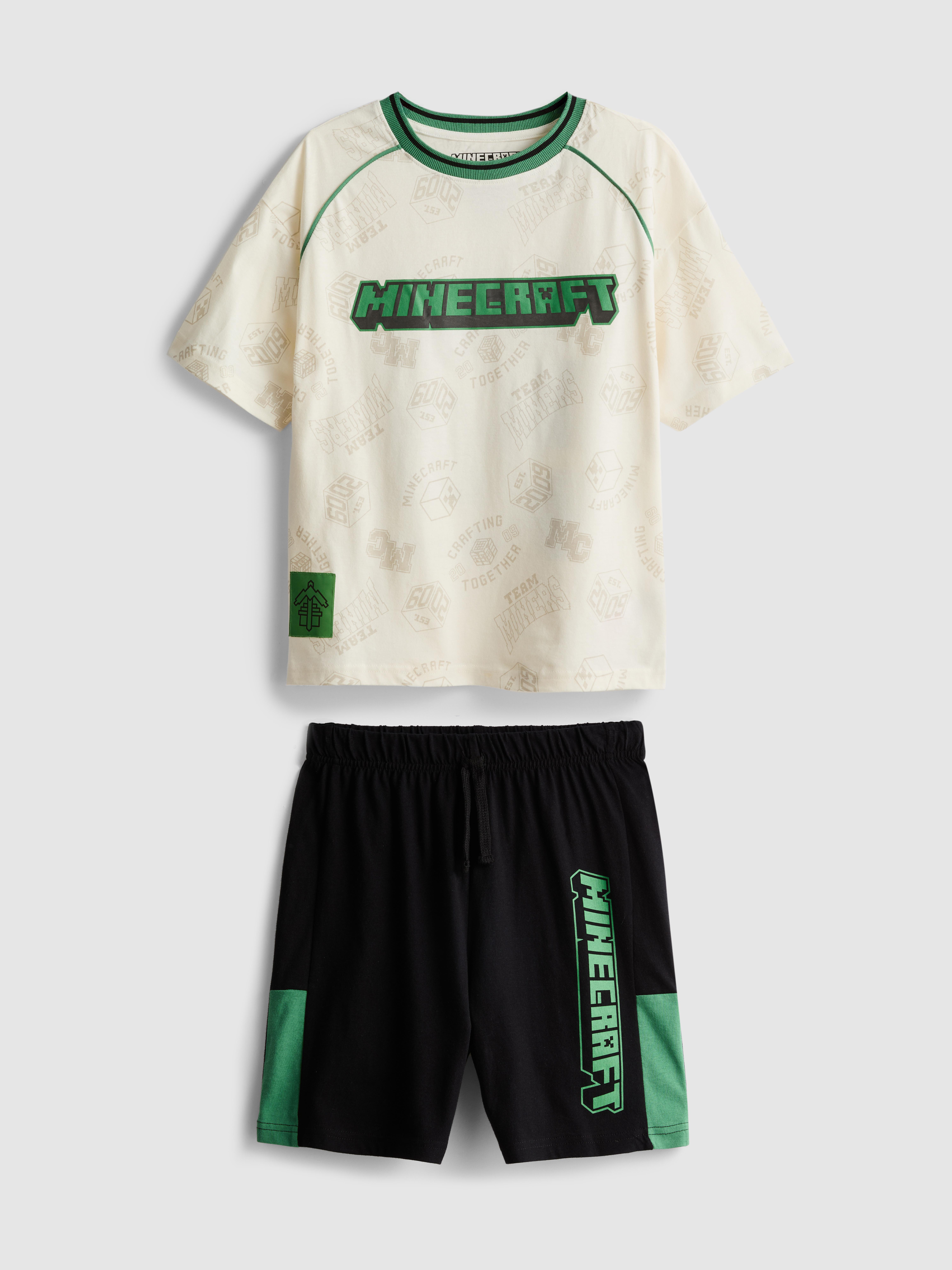 5–15 lat | Krótka piżama z motywem Minecrafta