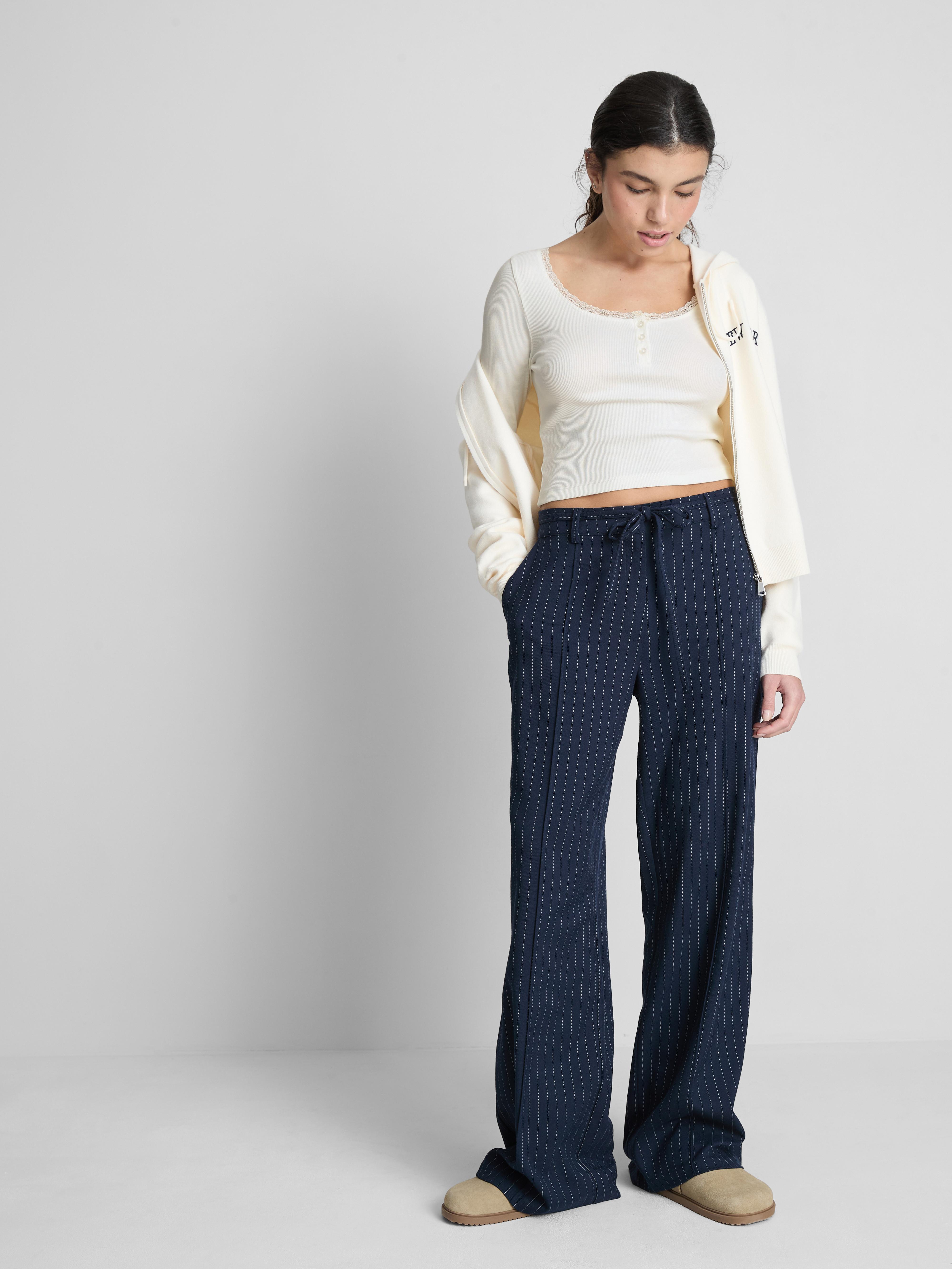 Womens White The Primark Scene | Long Sleeve Lace Trim Henley T-Shirt ...