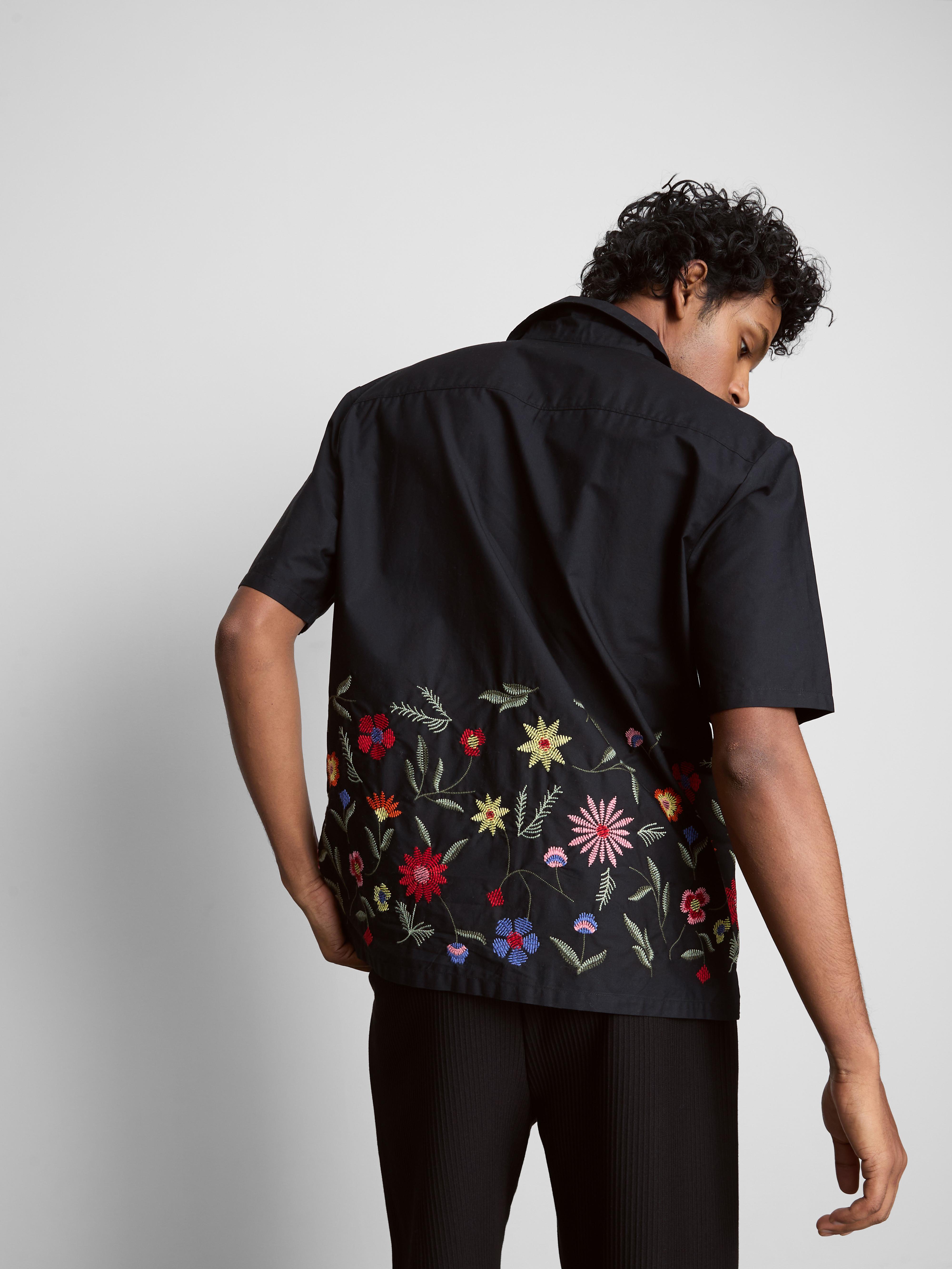 Overhemd met korte mouwen en borduursels