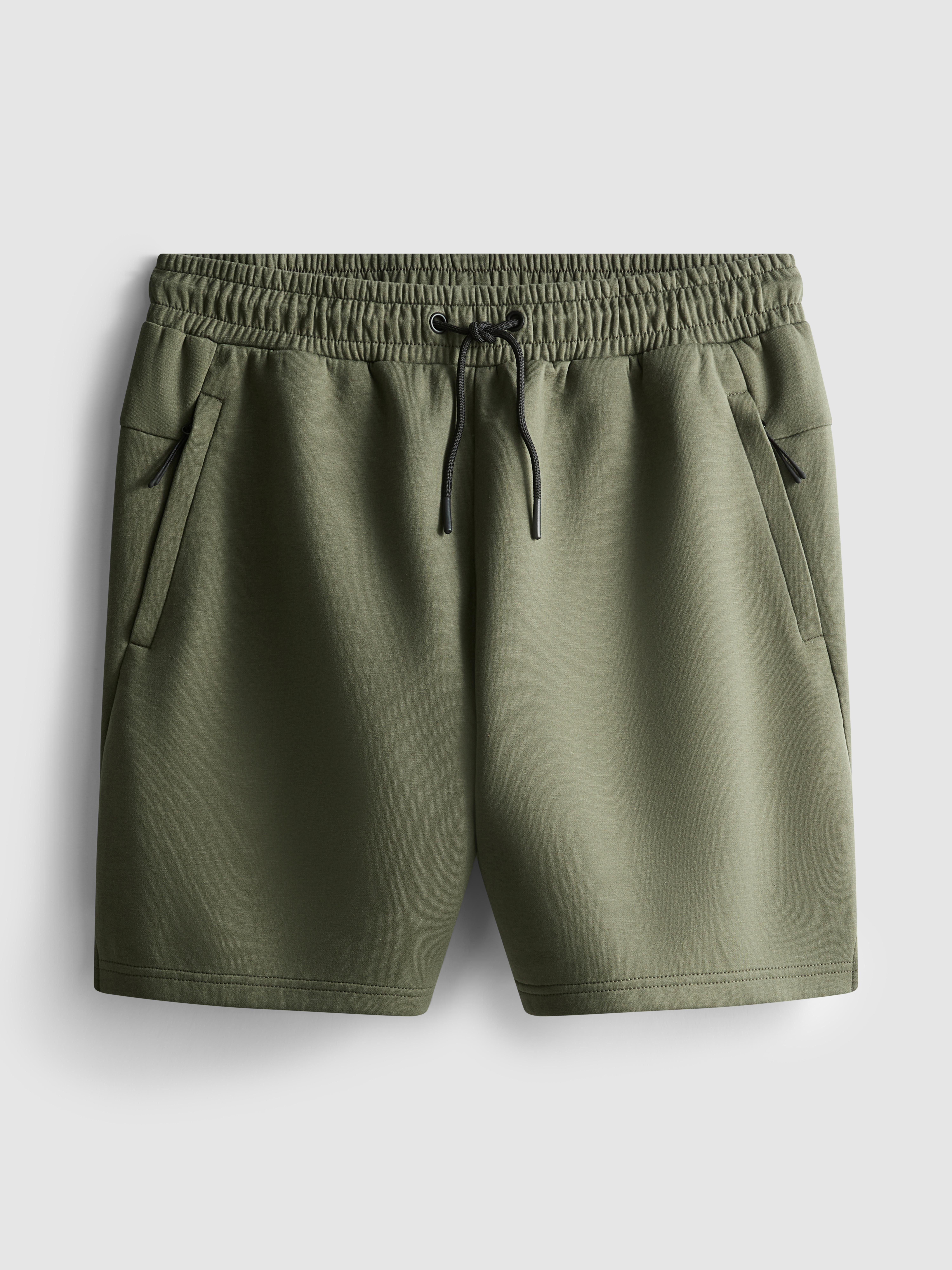 Men's Olive Soft Active Drawstring Shorts