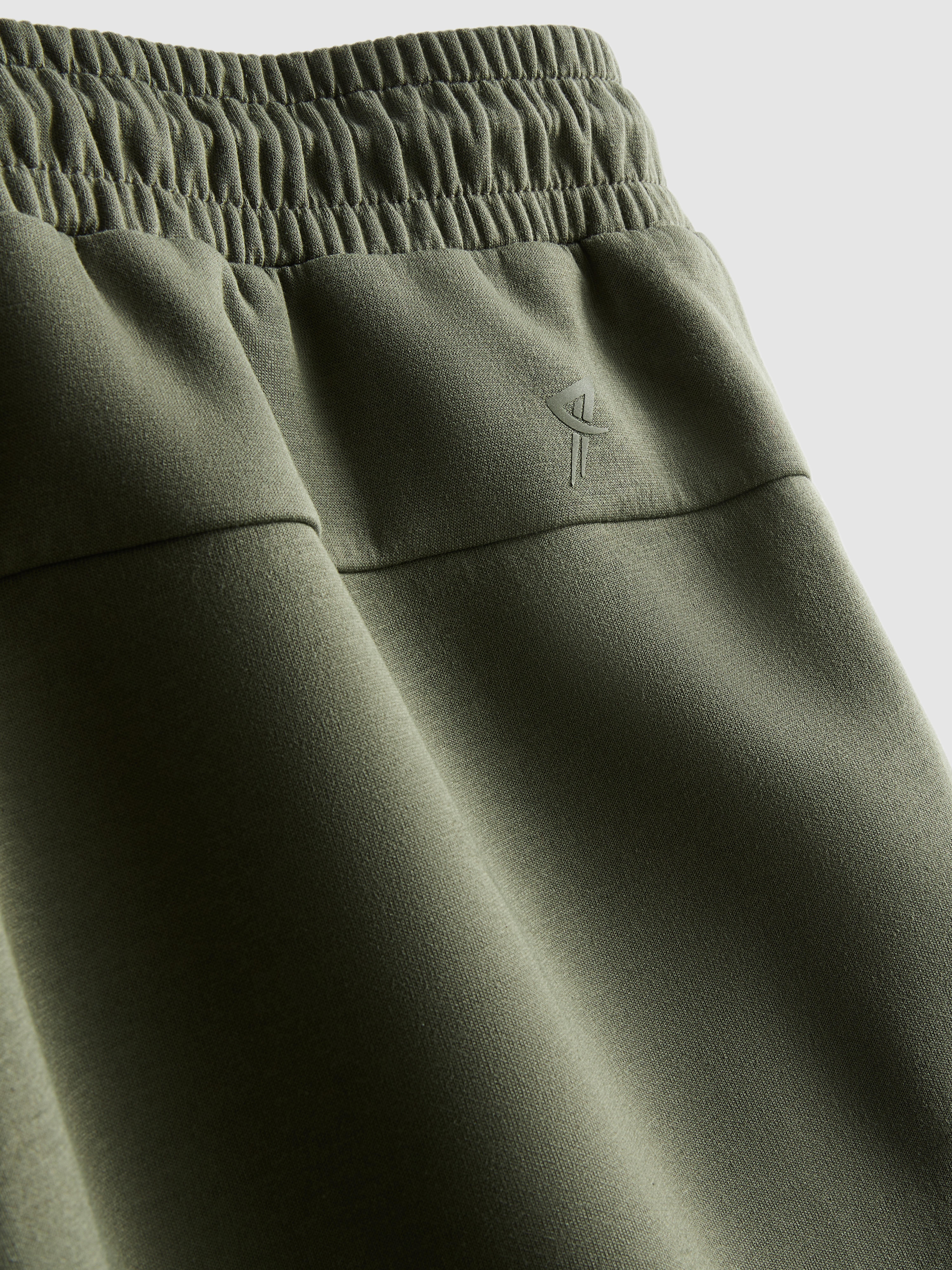 Men's Olive Soft Active Drawstring Shorts