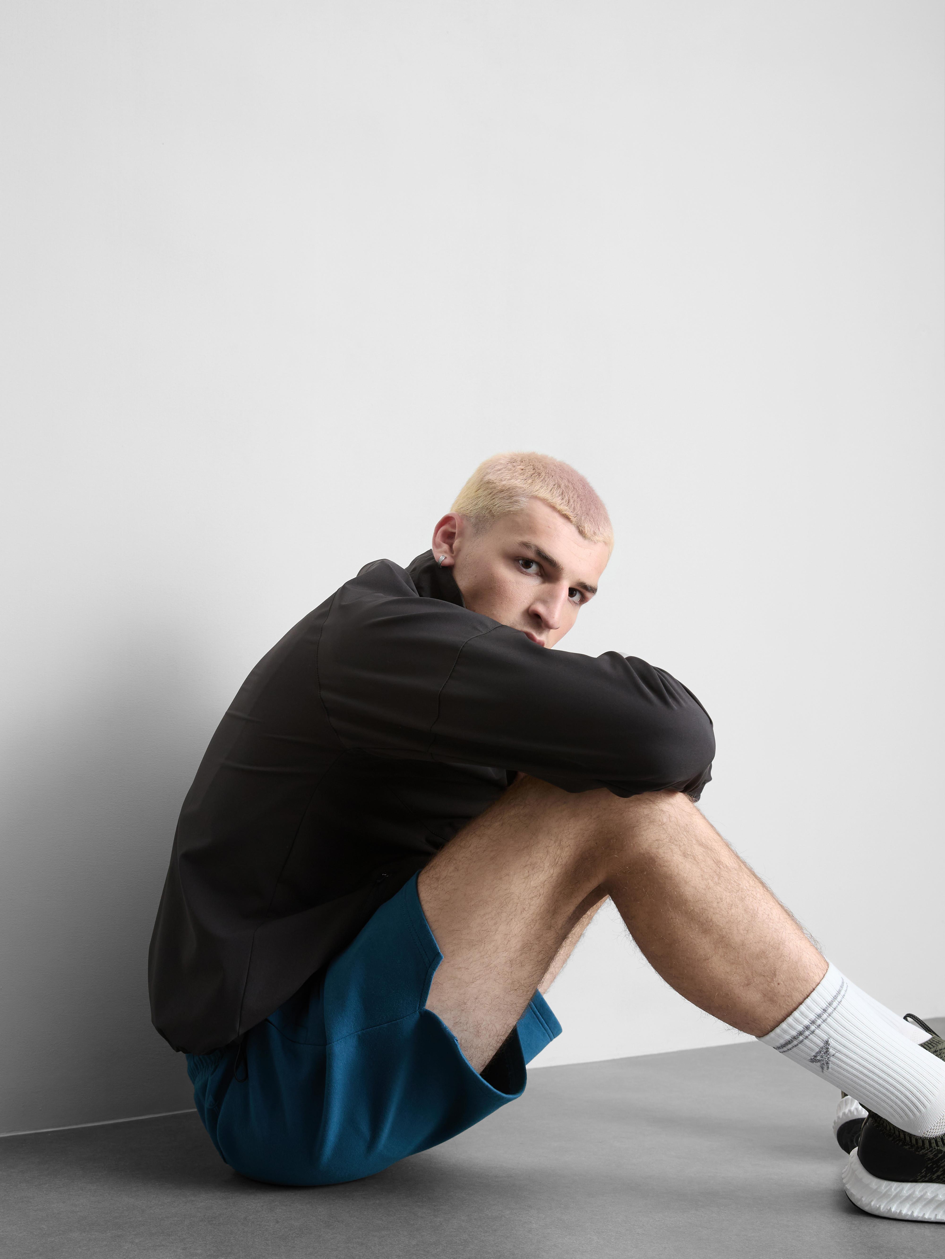 Men's Teal Soft Active Drawstring Shorts