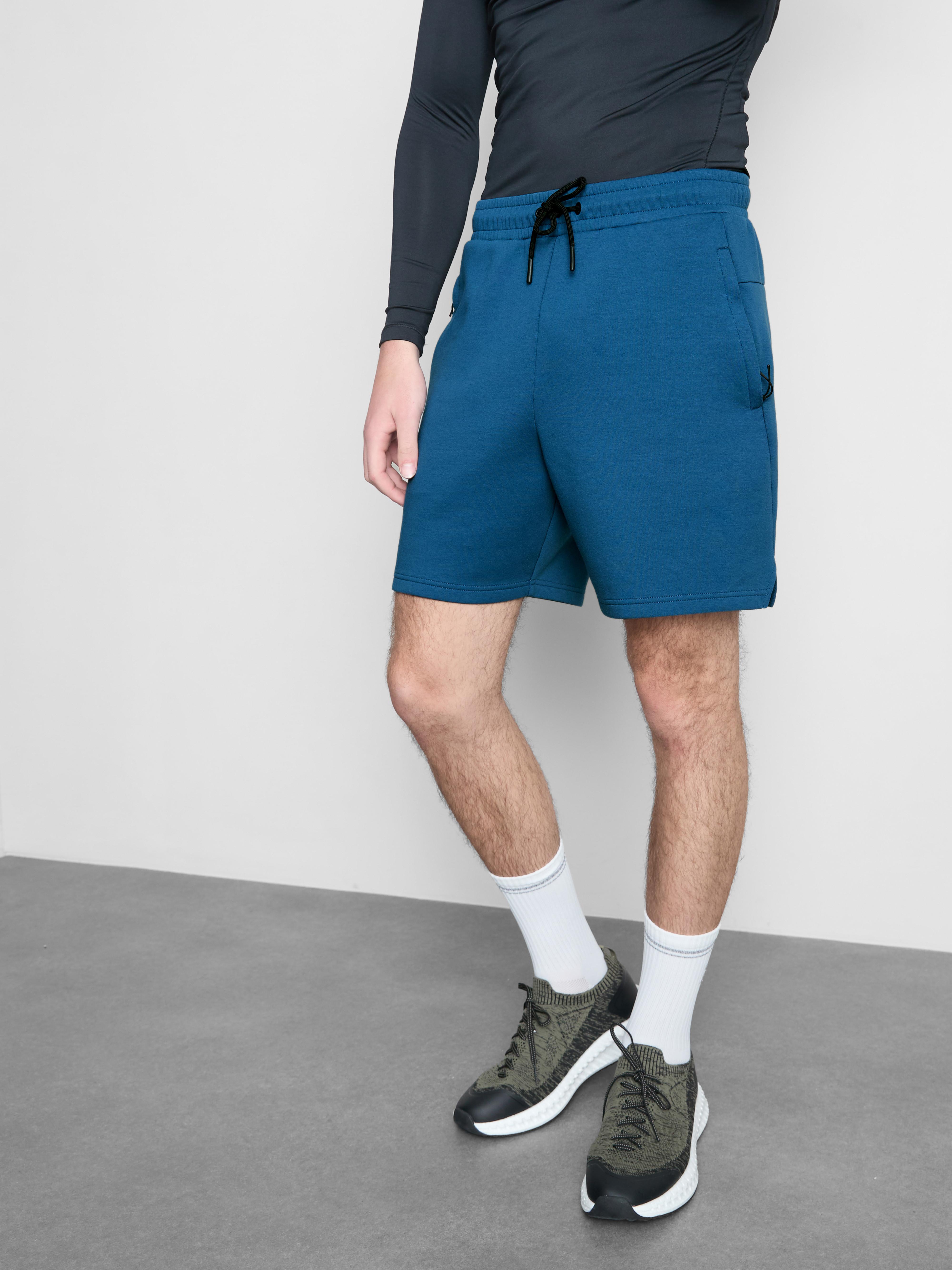 Men's Teal Soft Active Drawstring Shorts