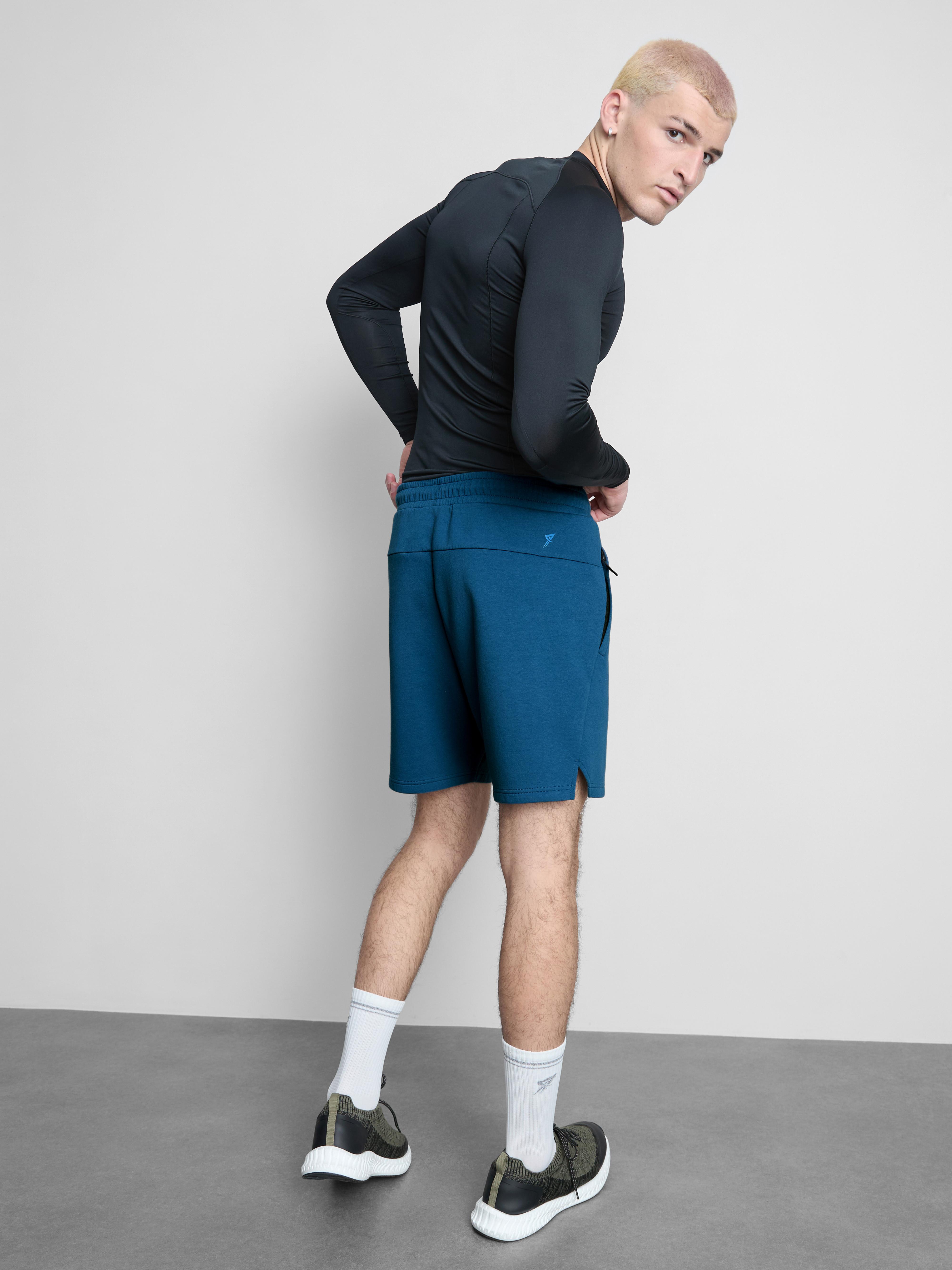 Men's Teal Soft Active Drawstring Shorts