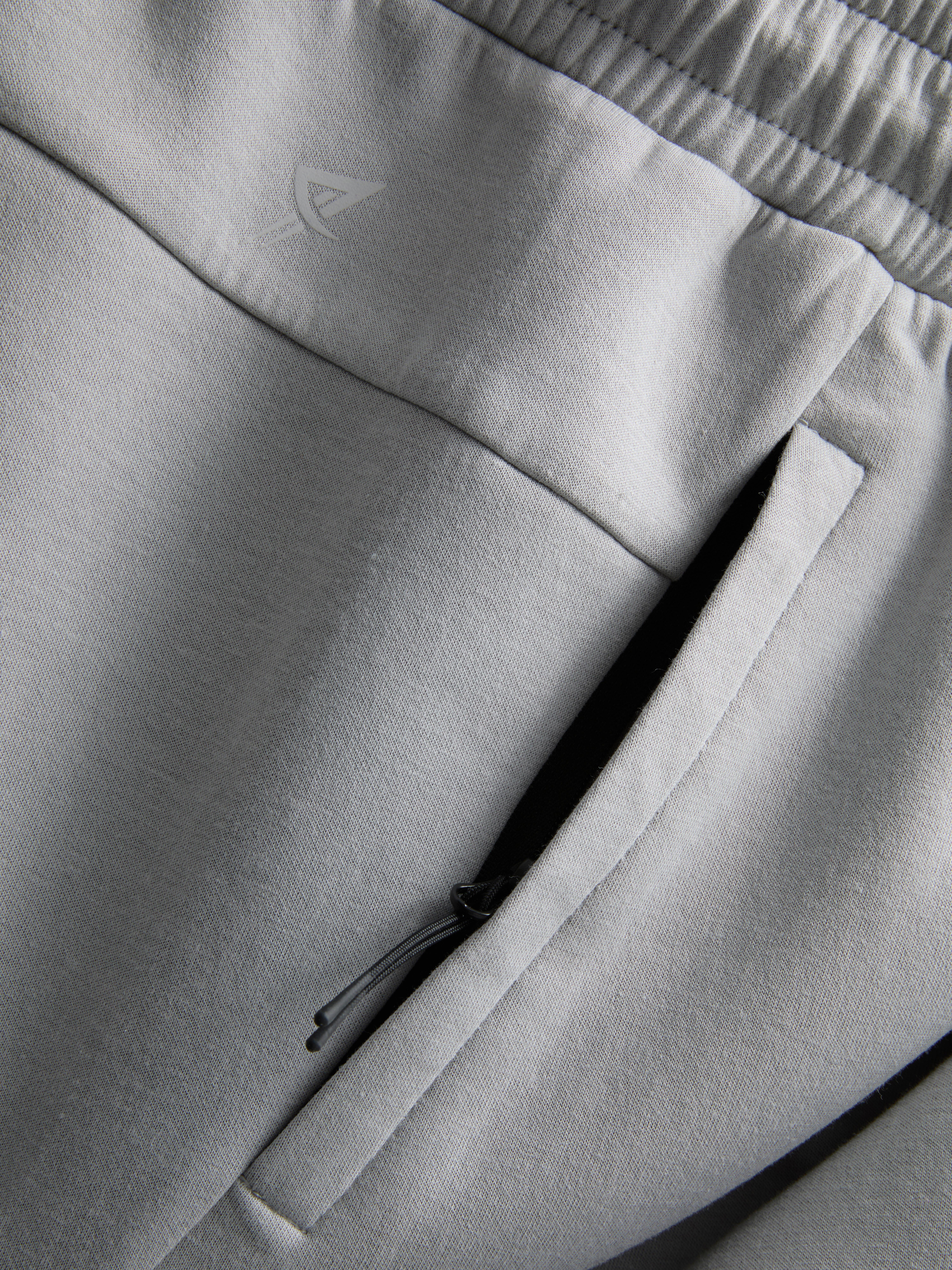 Men's Light Gray Soft Active Drawstring Shorts