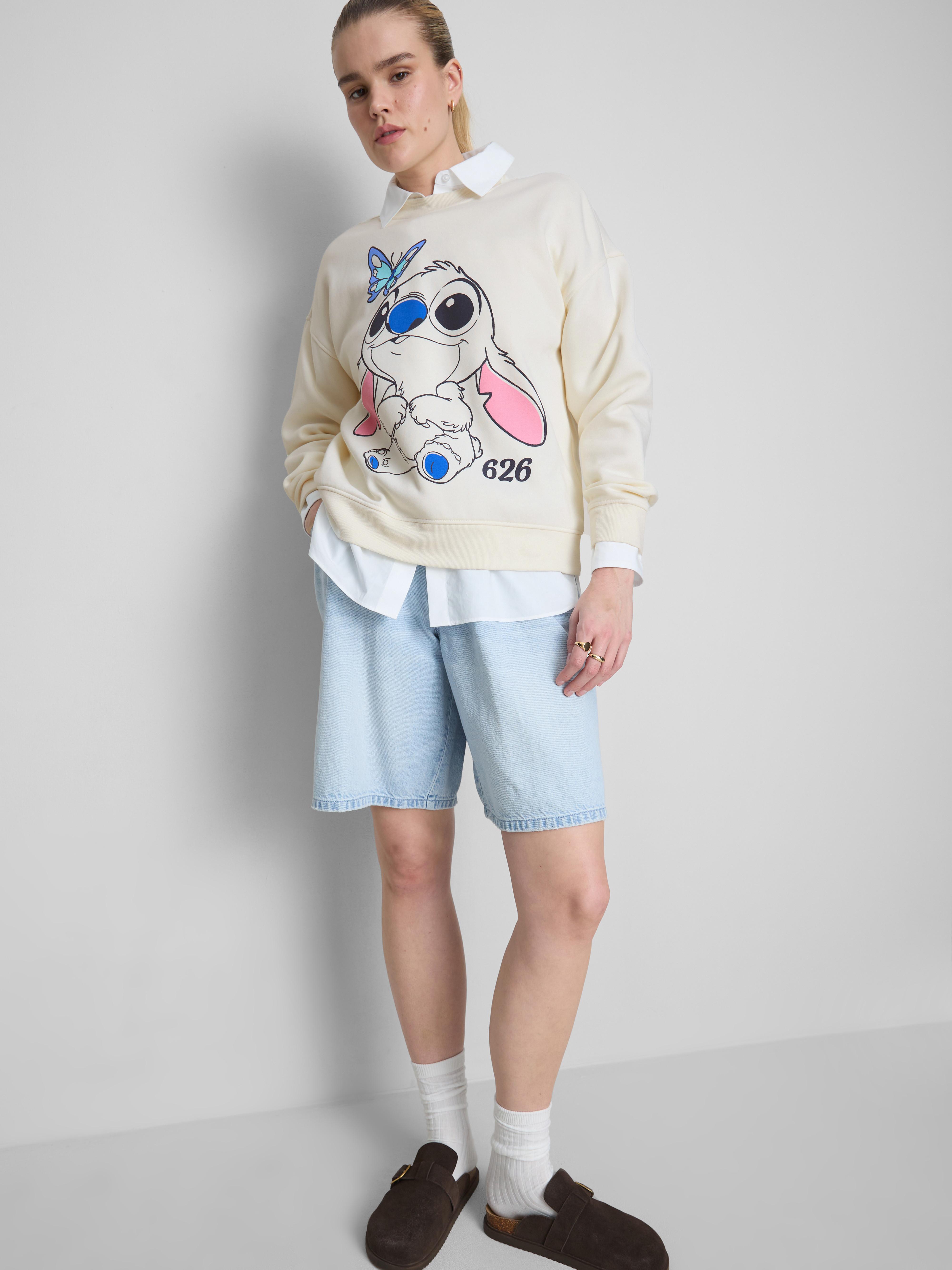 Disney’s Stitch Butterfly Crew Neck Sweatshirt