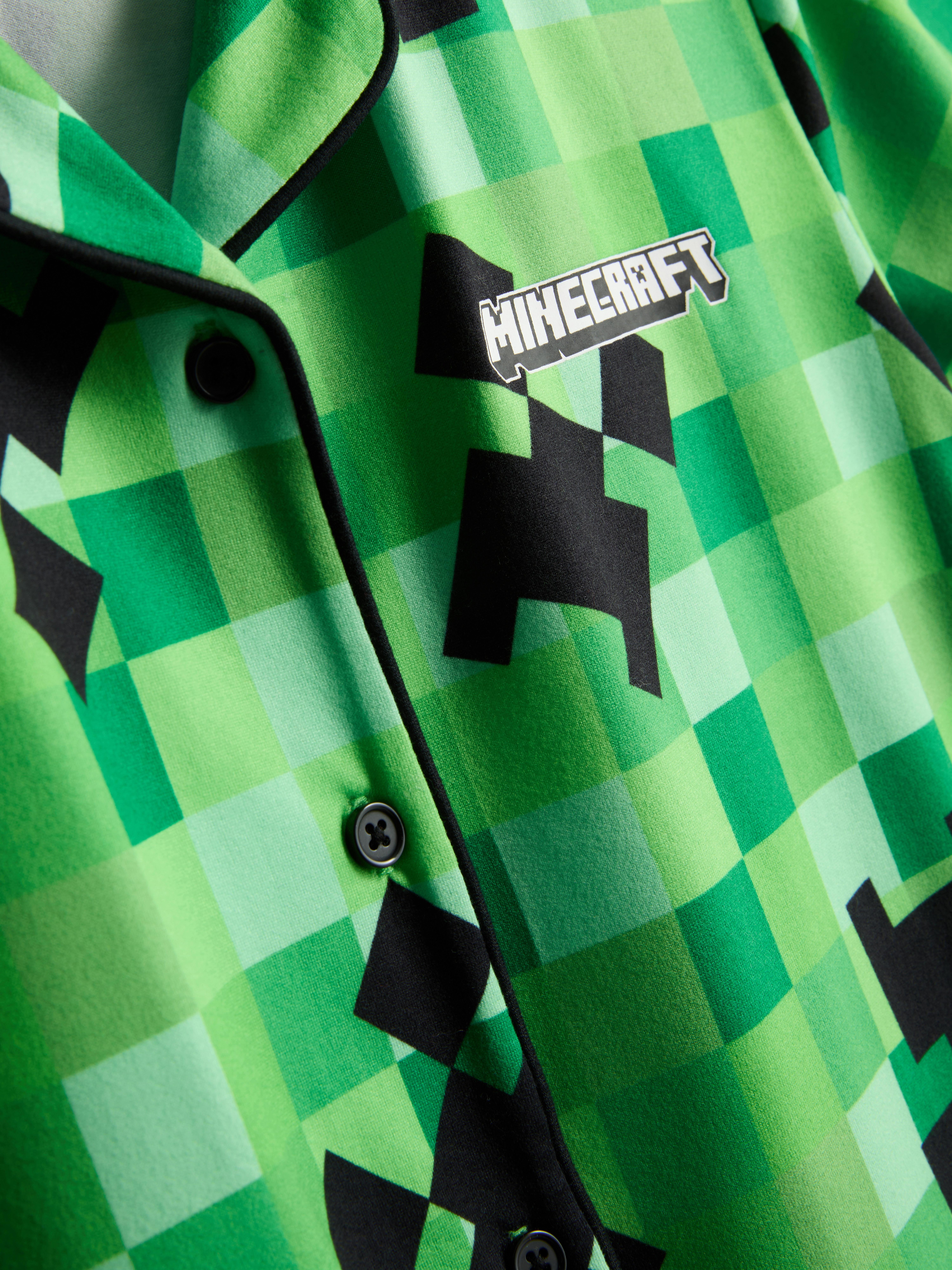 5–12 ans | Pyjama chemise et short Minecraft