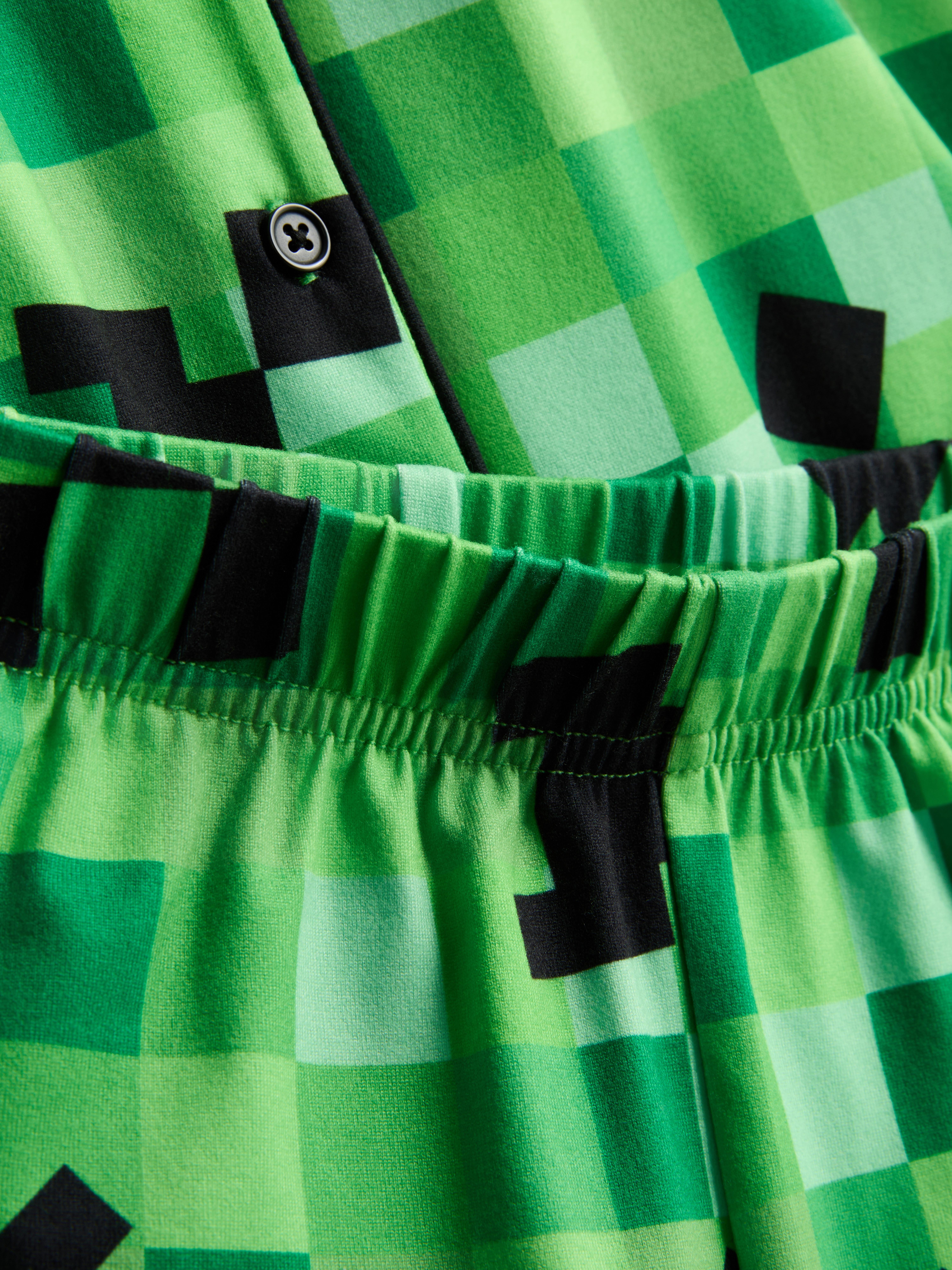 5–12 ans | Pyjama chemise et short Minecraft