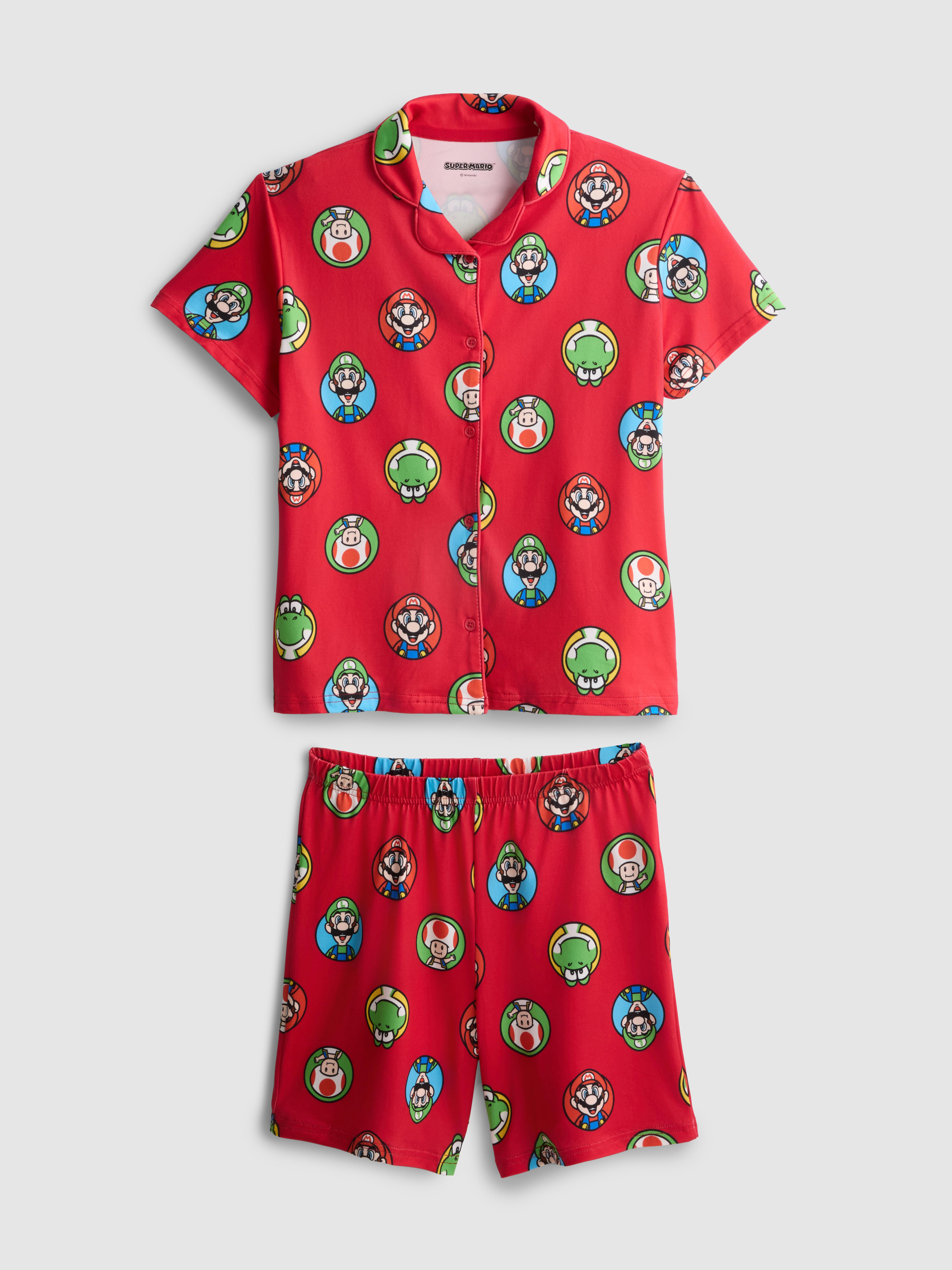 7-15 yrs | Super Mario Graphic Short Pyjamas